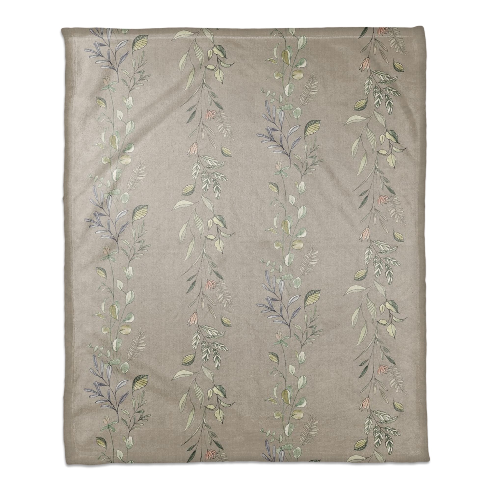 Vines Coral Fleece Blanket
