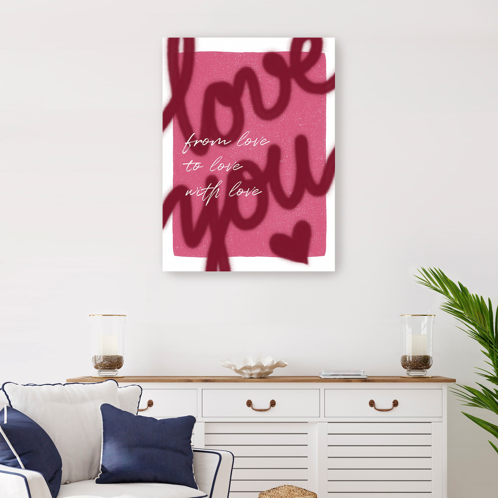 Love U Canvas Giclée Art