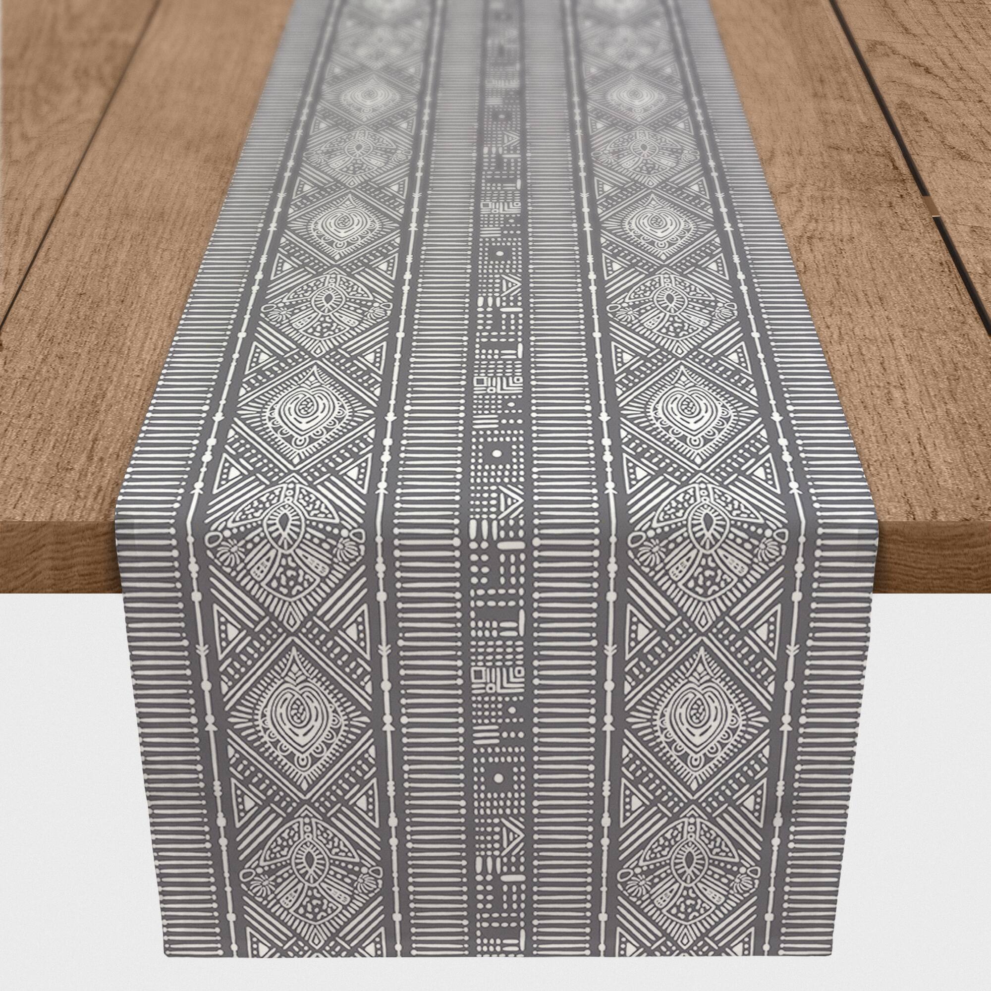 Dotted Boho Pattern Indoor/Outdoor Table Runner