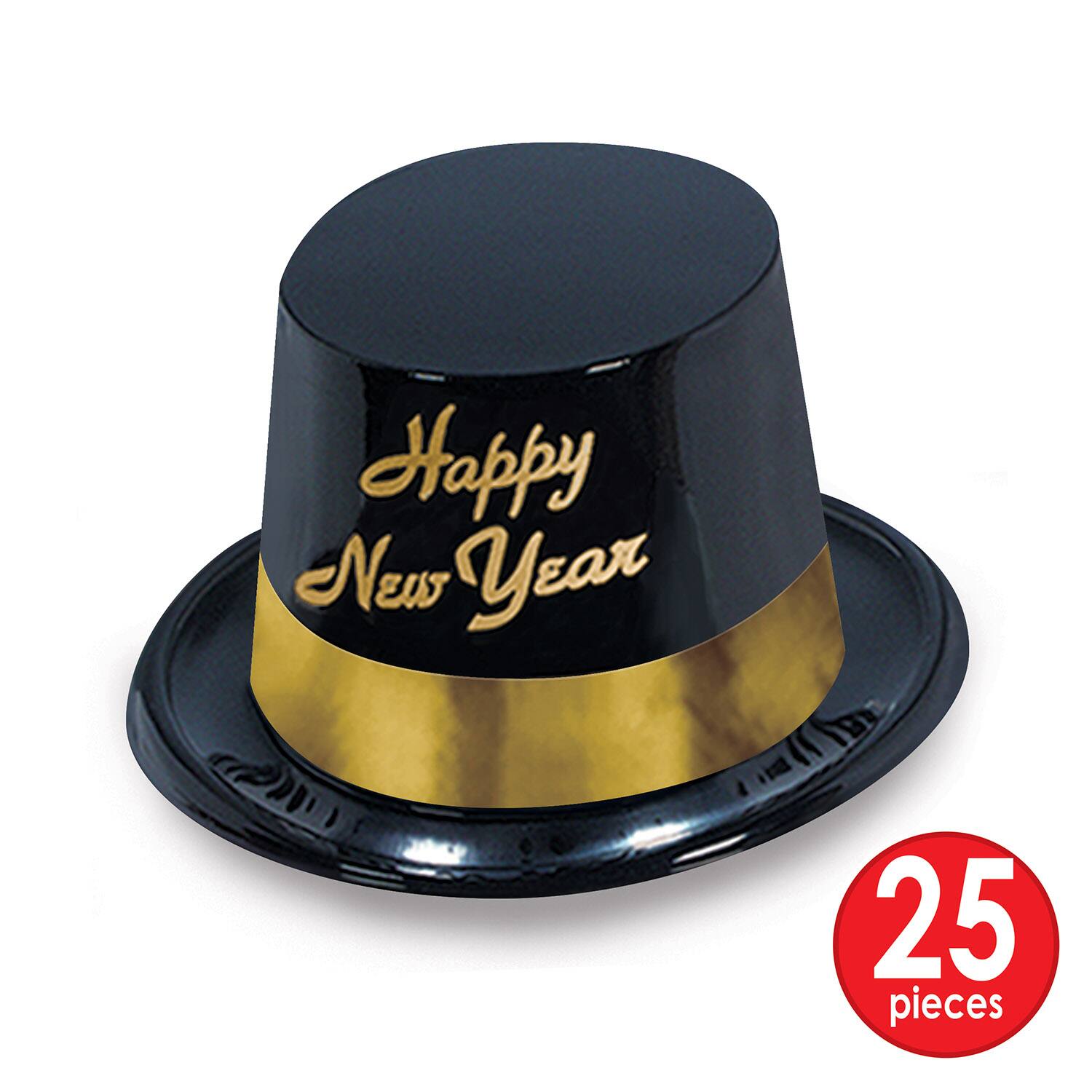 Beistle Black & Gold New Year Legacy Party Favor Kit for 50
