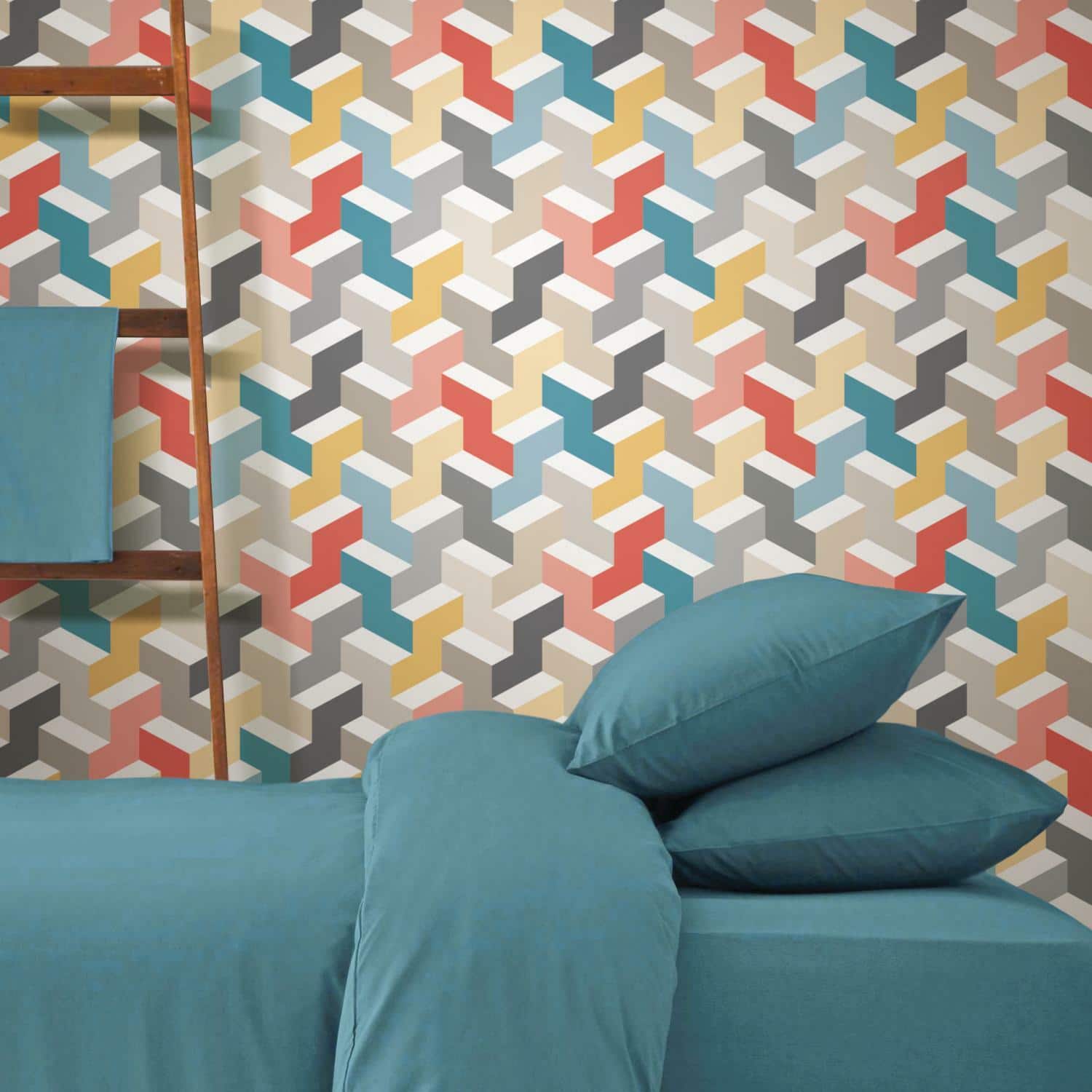 RoomMates 3D Steps Peel & Stick Wallpaper