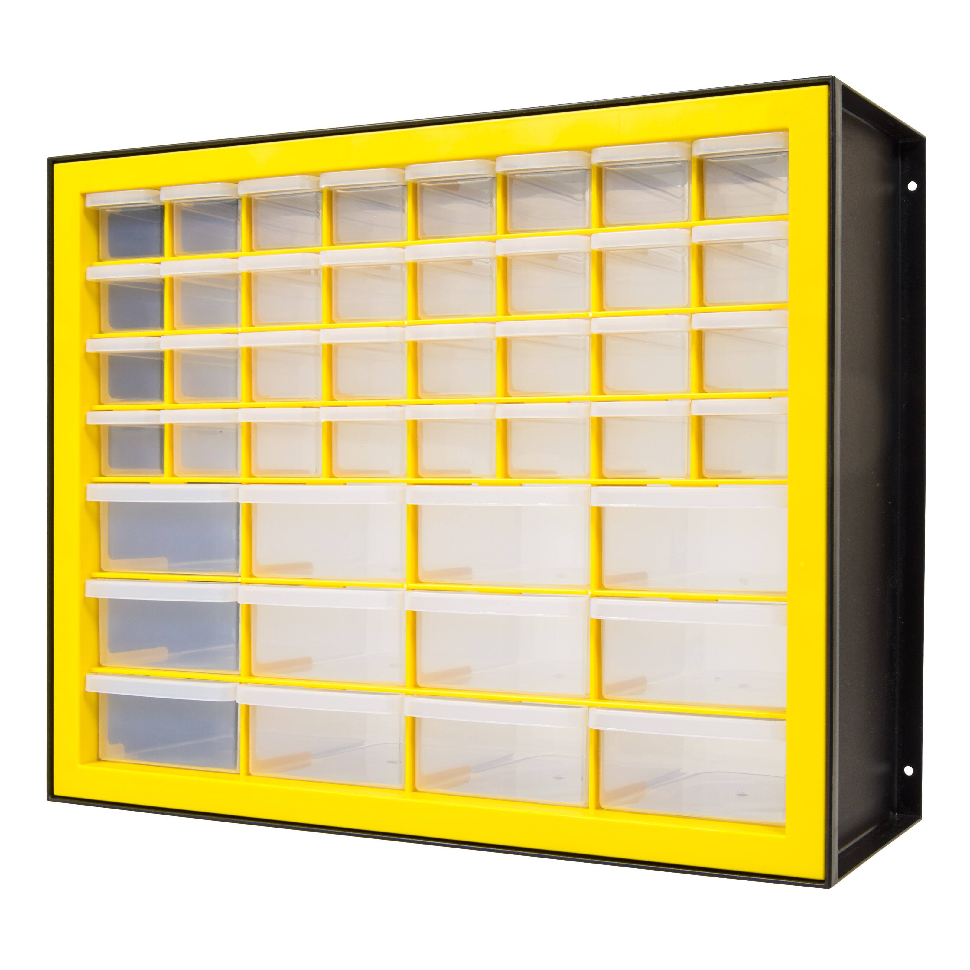 IRIS® Yellow & Black -Drawer Parts Cabinet
