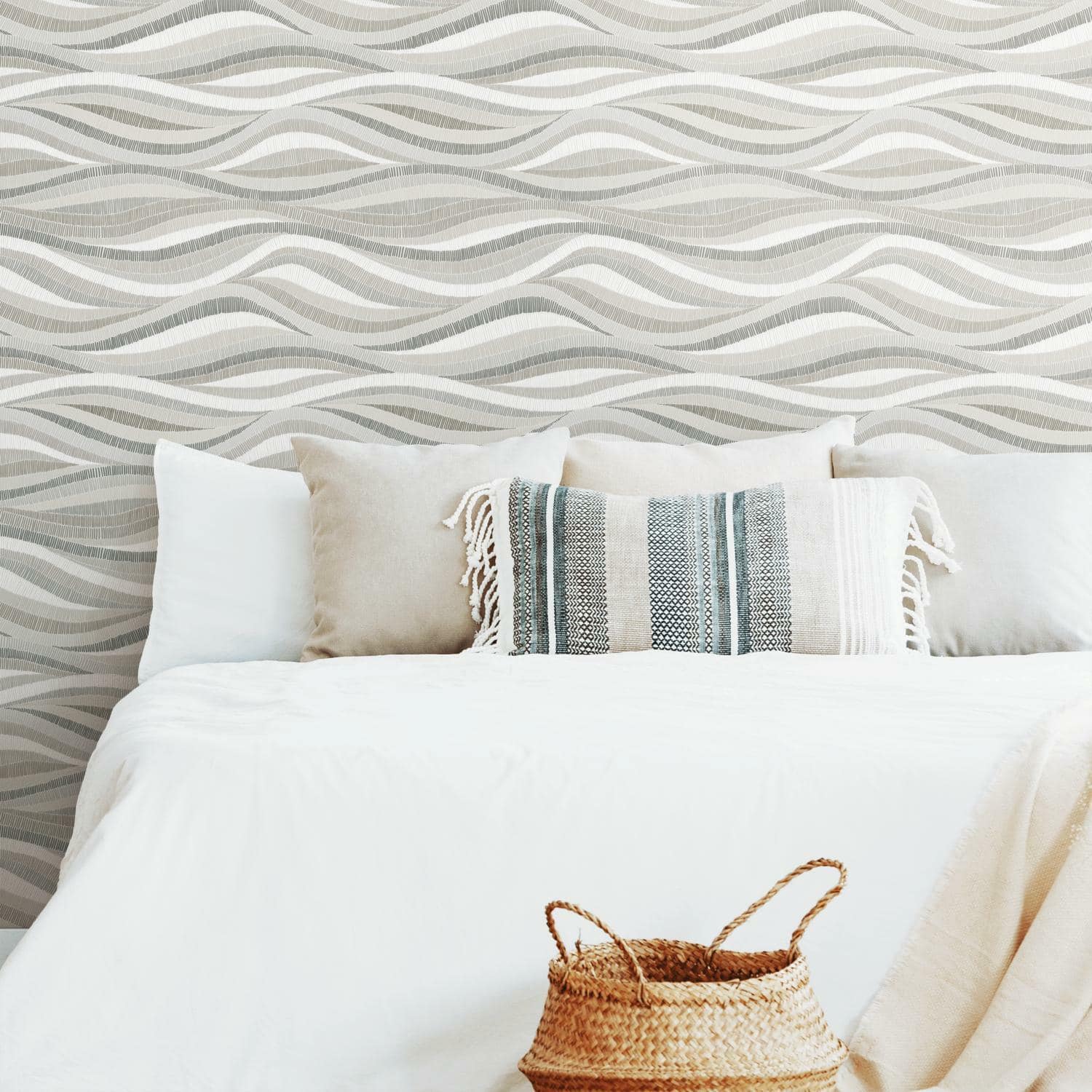 RoomMates Mosaic Waves Peel & Stick Wallpaper
