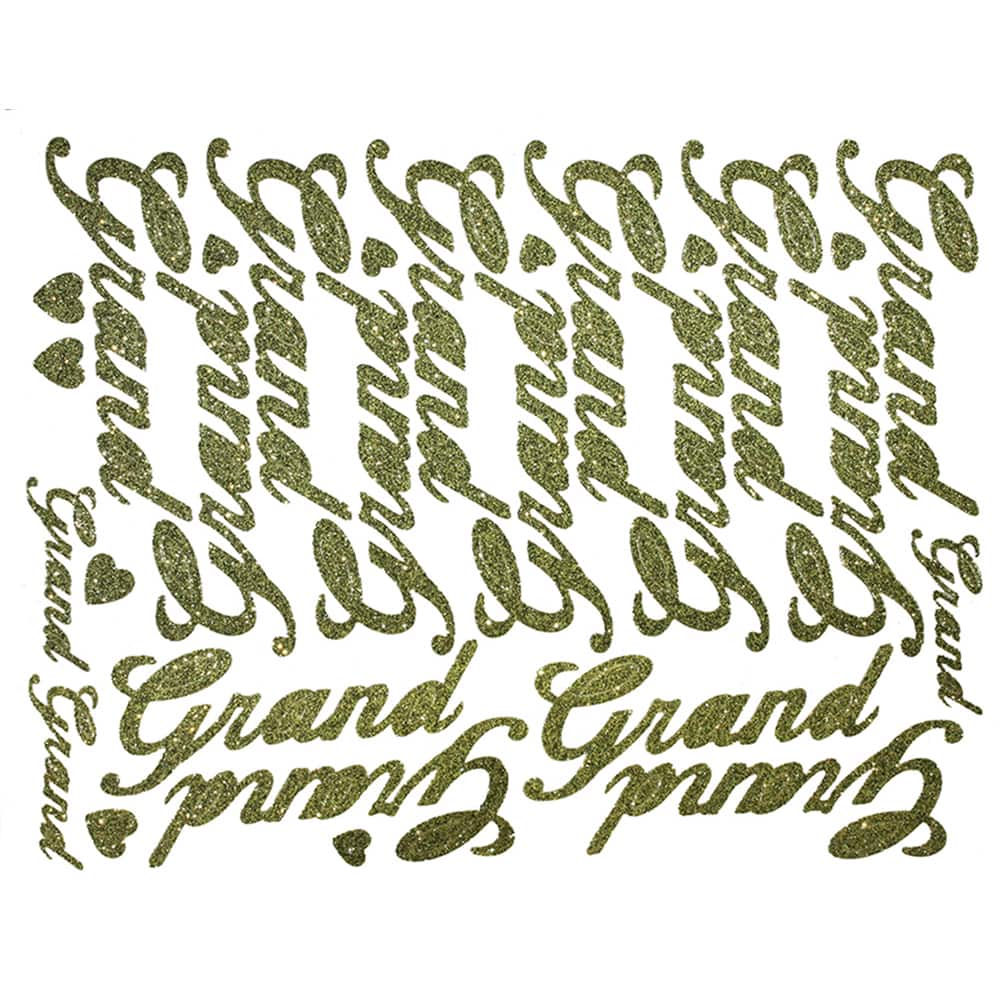 JAM Paper Grand Gold Script Floral Accessory