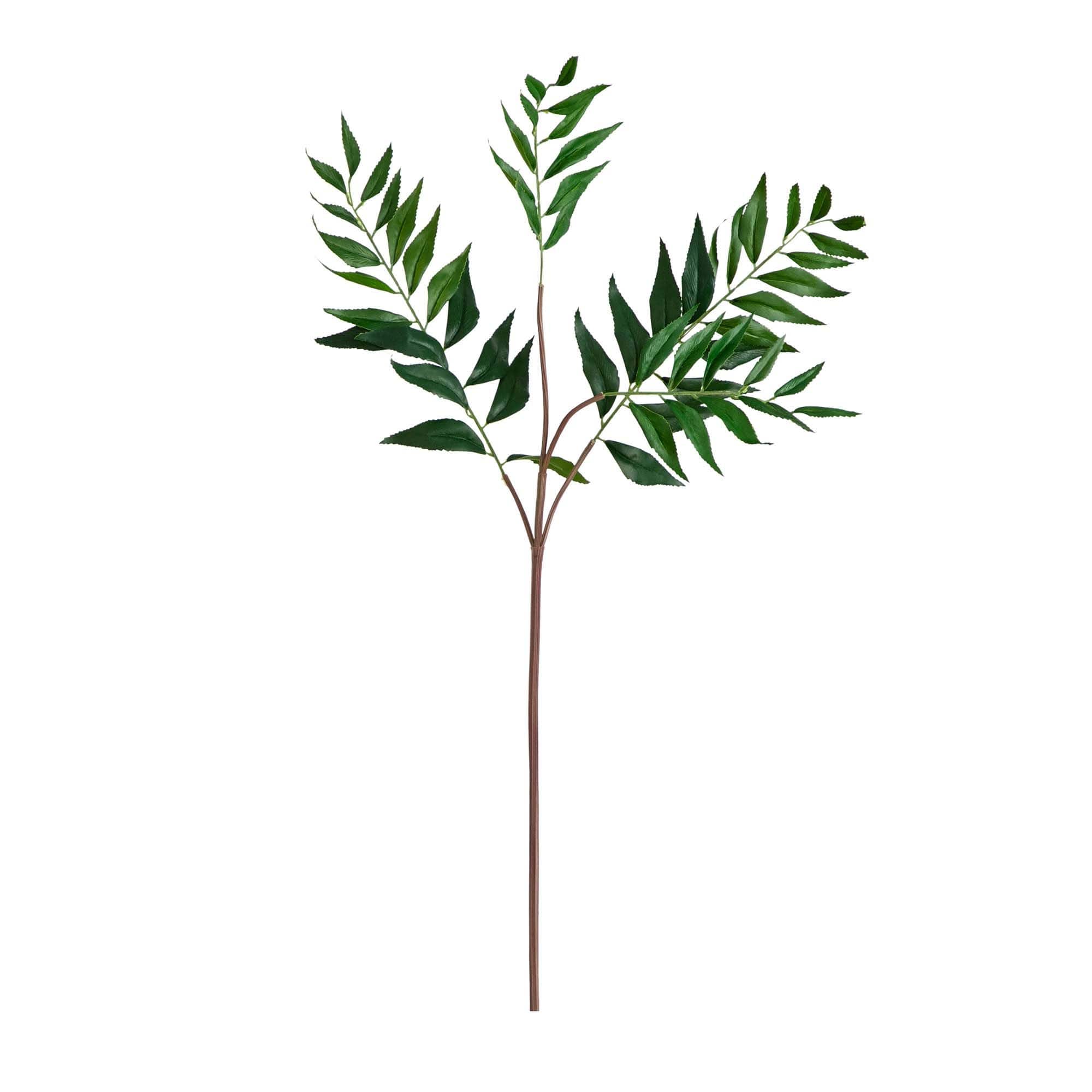 38" Green Palmate Fern Stems, 3ct.