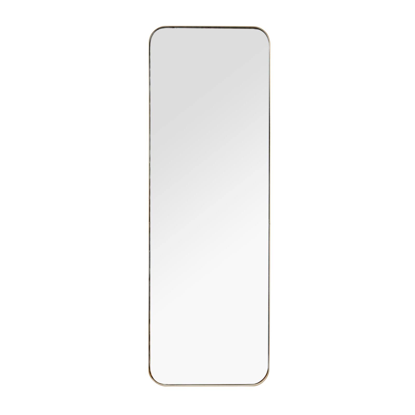 Gold Iron Contemporary Wall Mirror, 13" x 13" x 2"