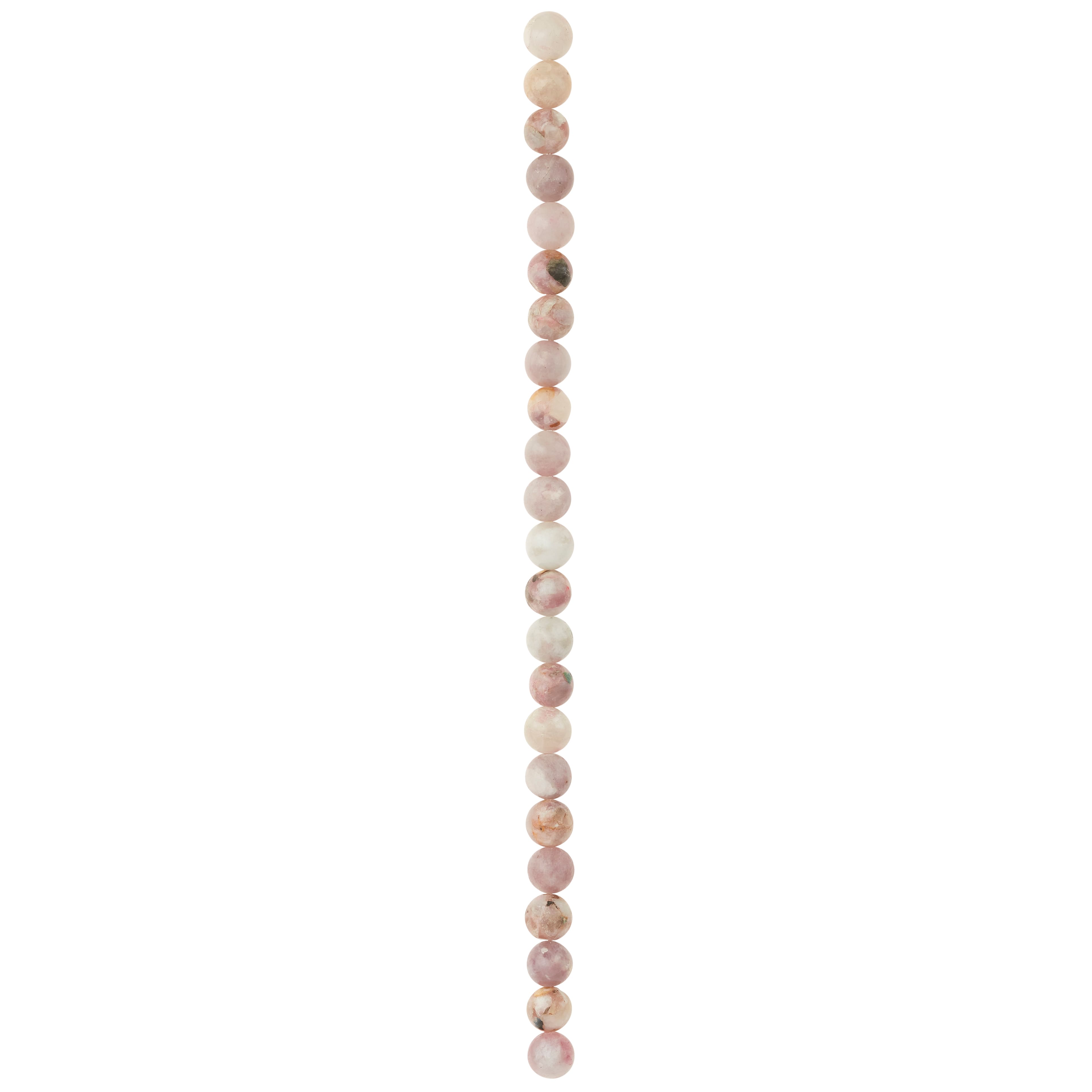 12 Pack: Pink Imitation Kunzite Round Beads, 8mm by Bead Landing™