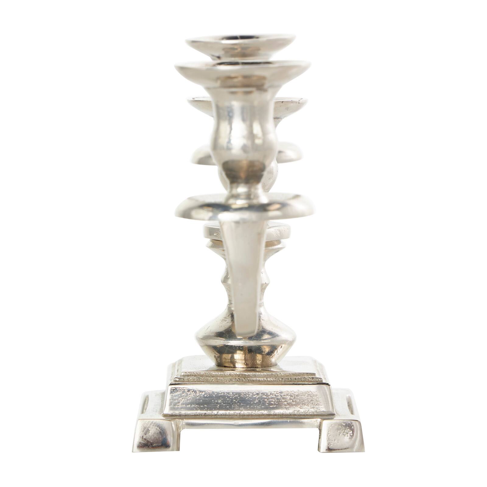 Aluminum Scrolled Candelabra