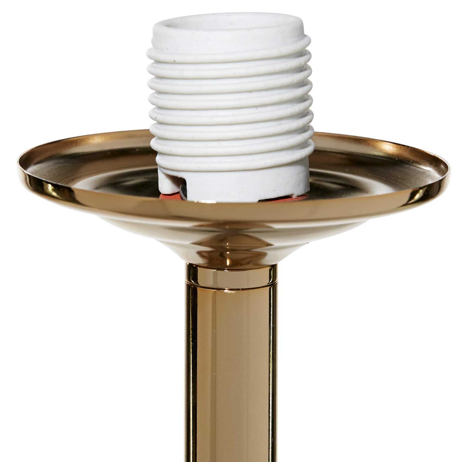 CosmoLiving by Cosmopolitan White Metal Modern Floor Lamp, 64" x 12" x 12"