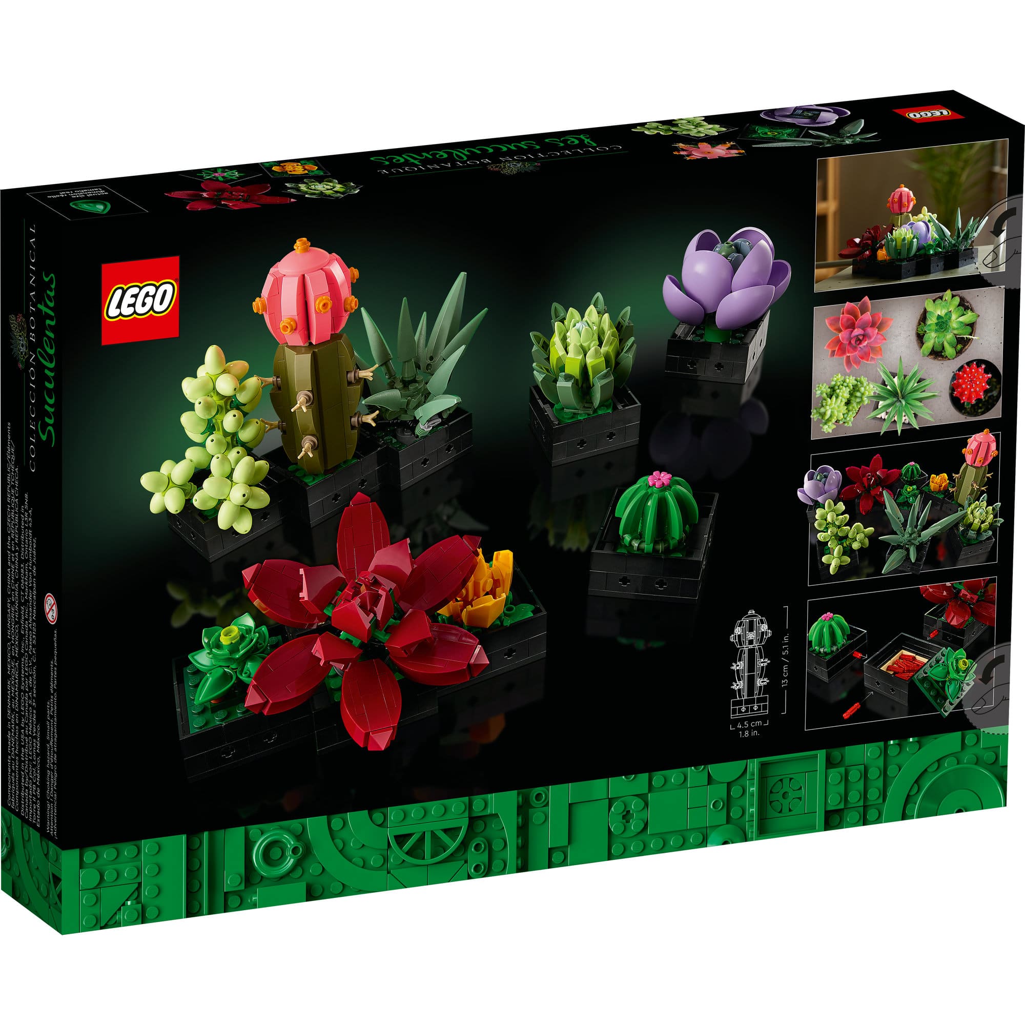 LEGO® Succulents 10309 Plant Decor Building Kit (771 Pieces)