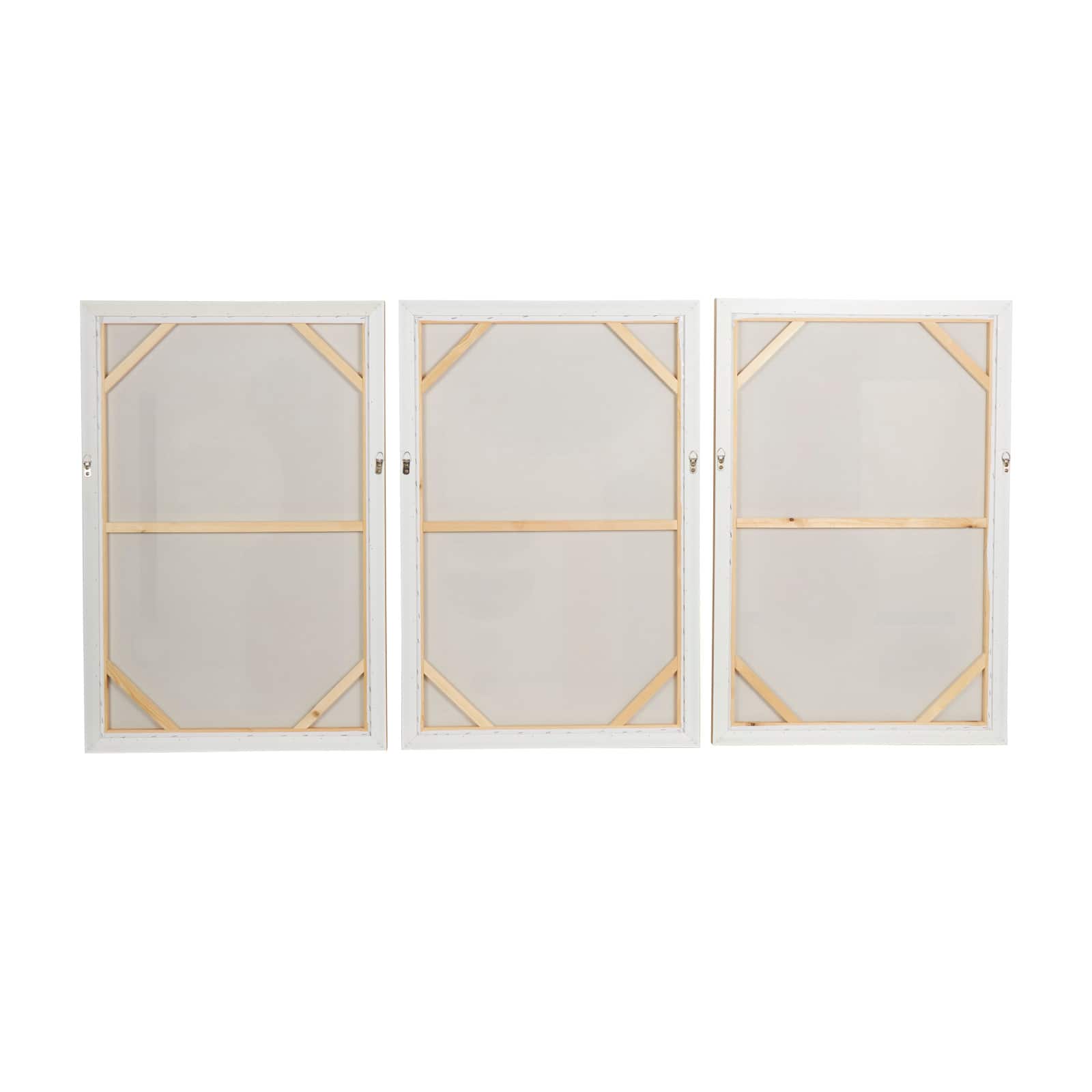 Pink Mid-Century Modern Abstract Framed Wall Art Set