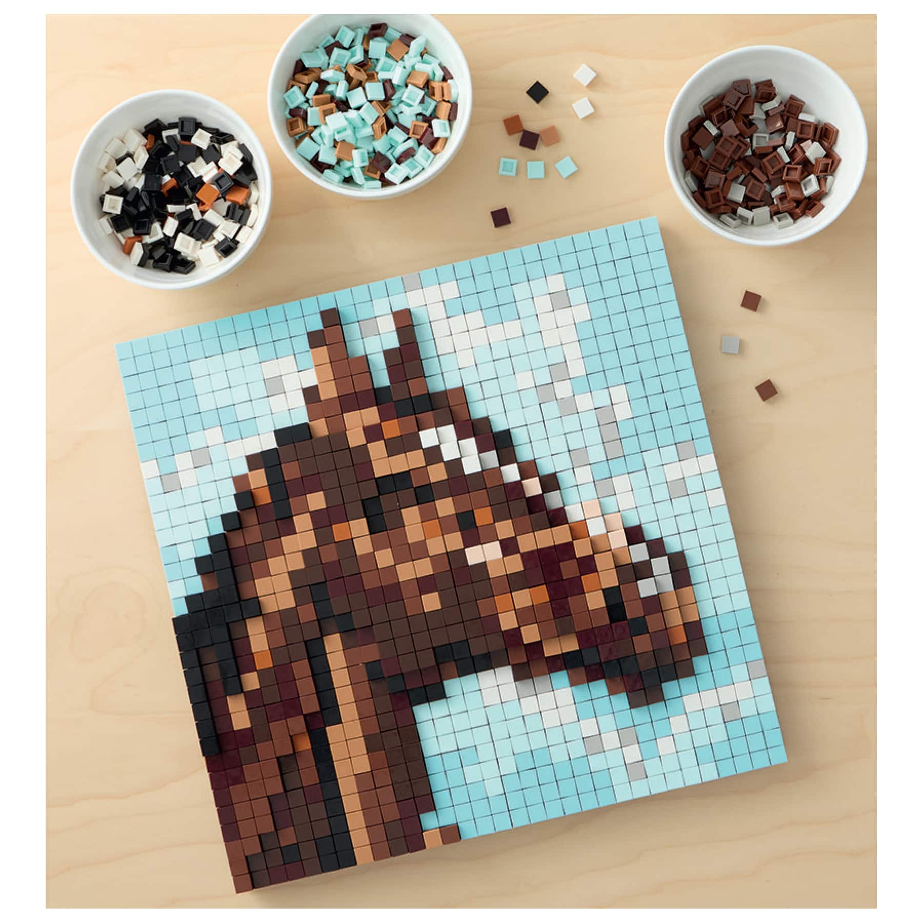 10" x 10" Horse Pixelated Brick Art Kit by Make Market®