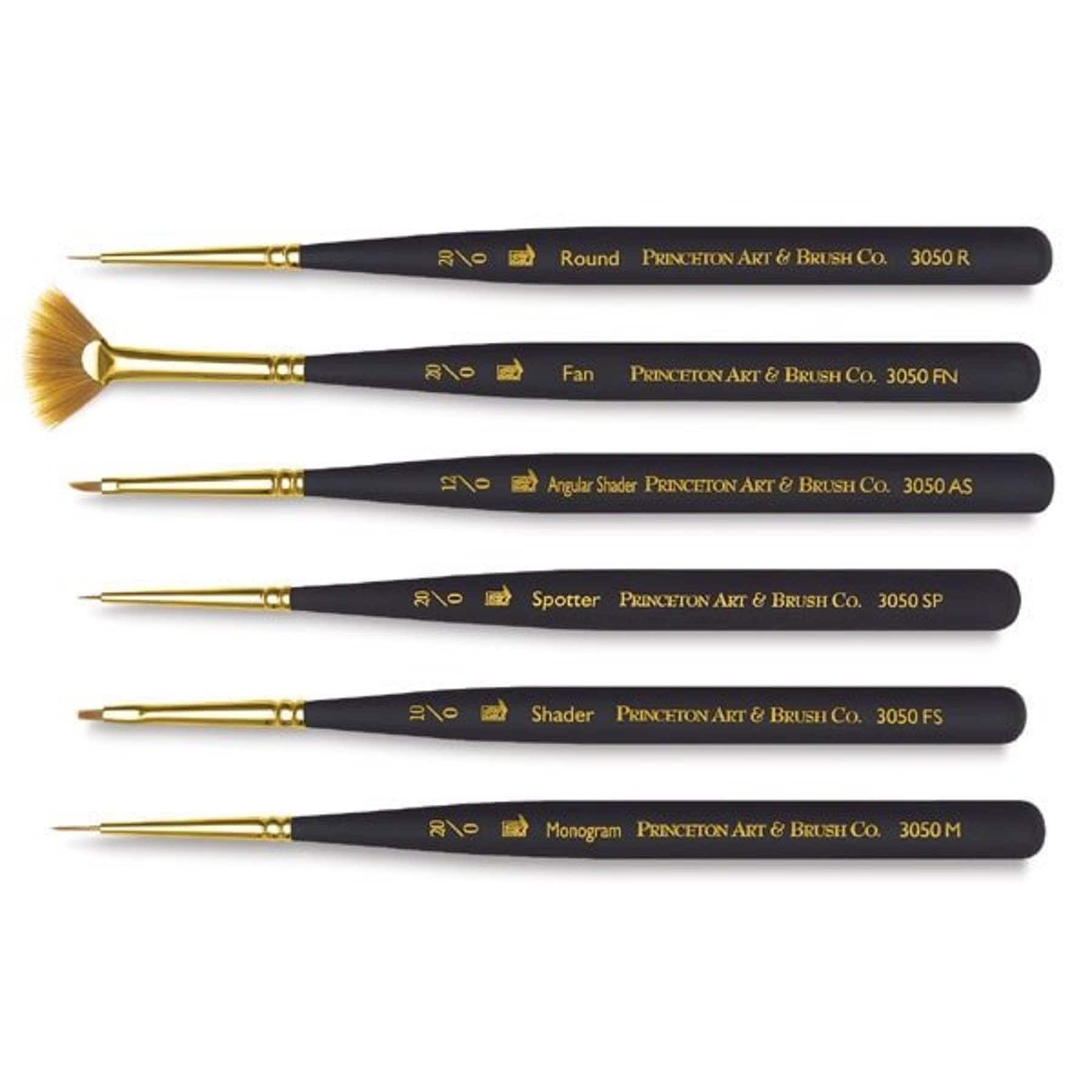 Princeton Artist Brush Co.™ Black Synthetic Mini-Detailer Paintbrush Set
