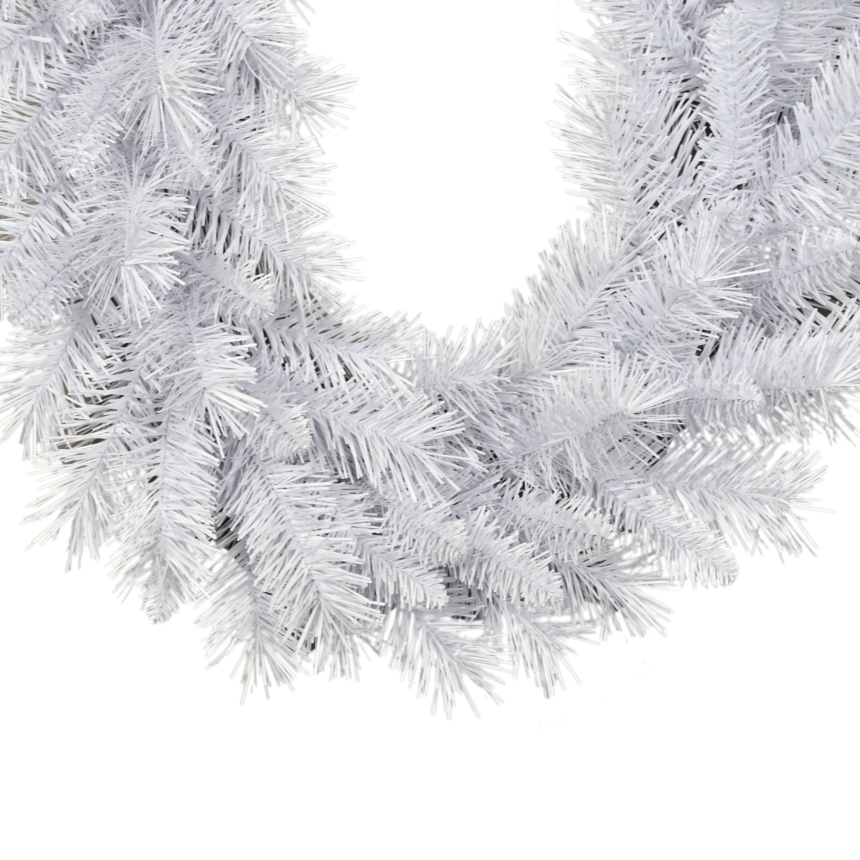 9ft. White Artificial Round Valley Pine Garland