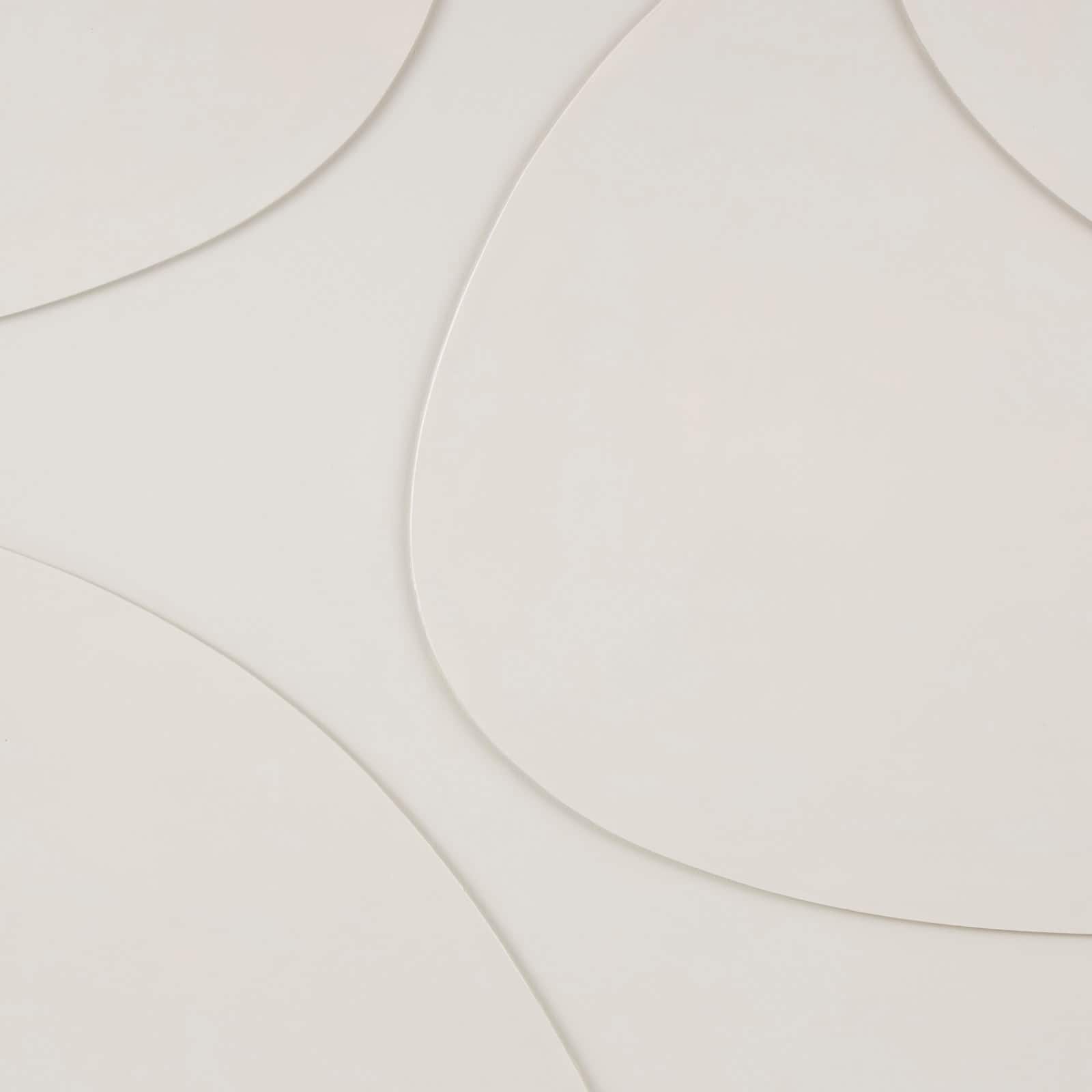 Beige Wooden Geometric Framed Wall Art with Abstract Circles and Brown Wooden Frame