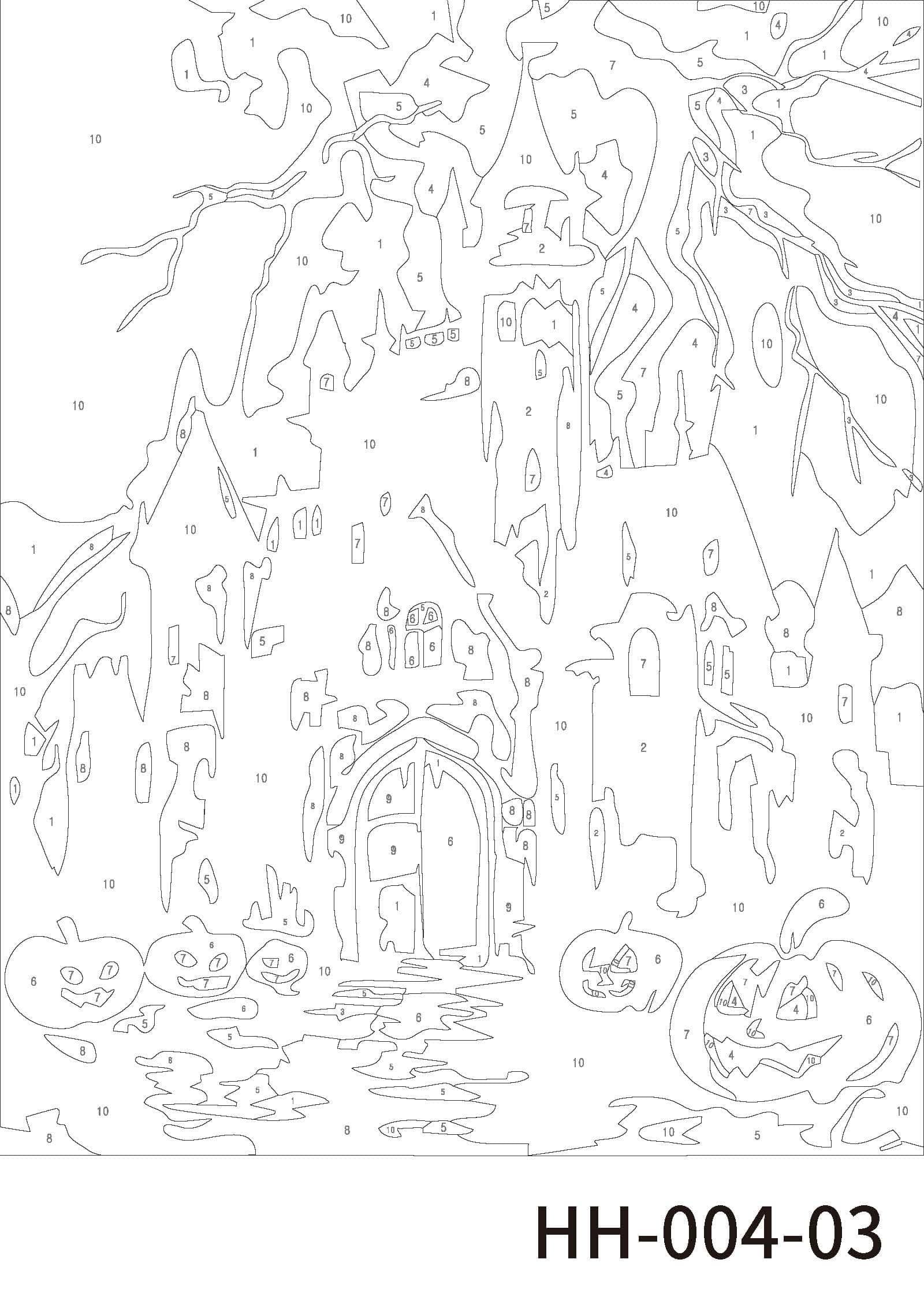 Haunted Houses Paint Marker-by-Number Kit by Artist's Loft®