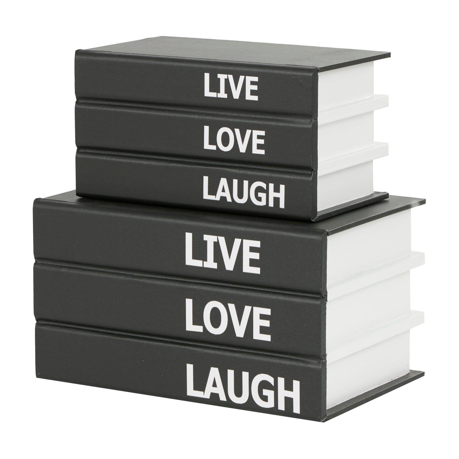 Live, Laugh, Love Canvas Storage Book Box Set
