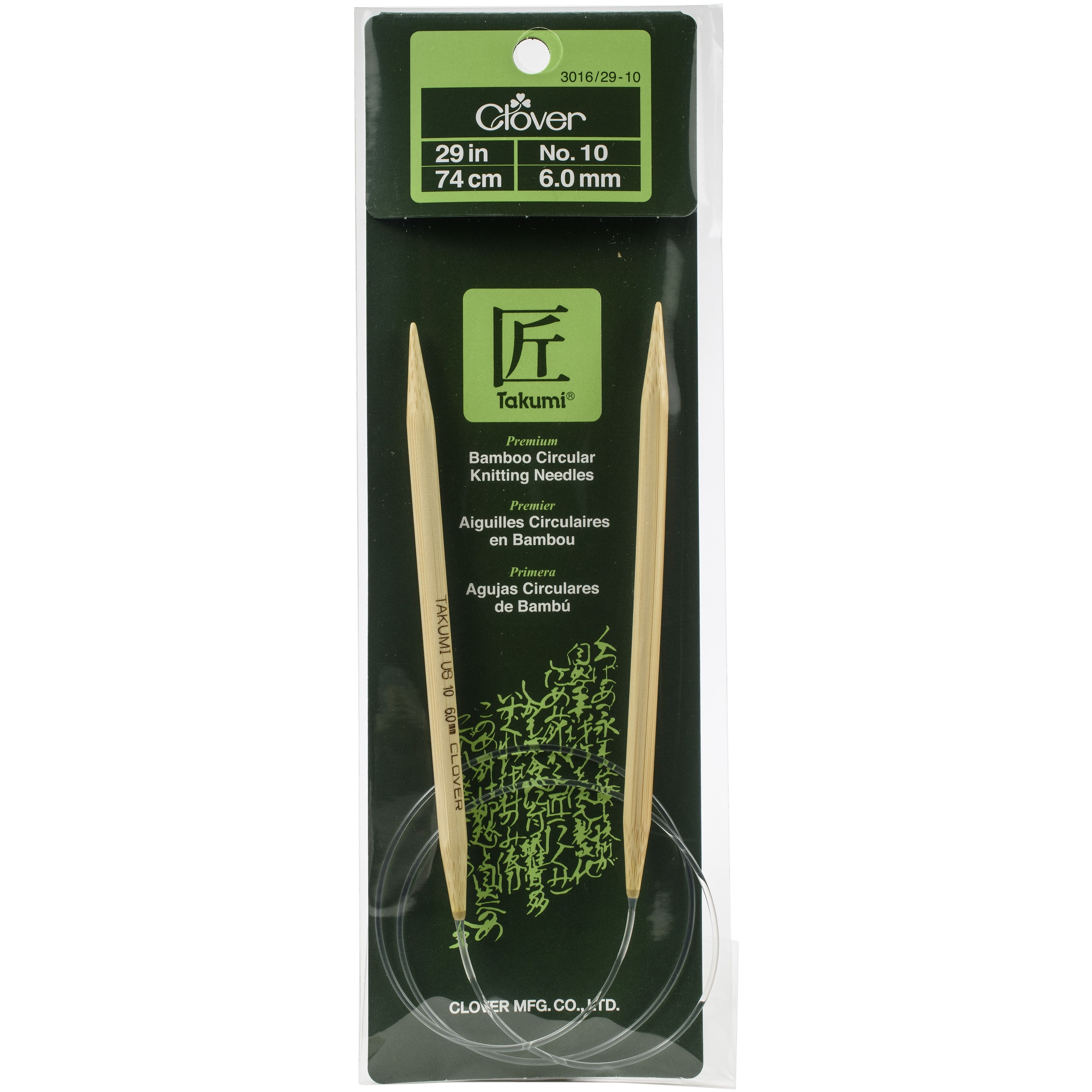 Clover Takumi® 29" Bamboo Circular Knitting Needles
