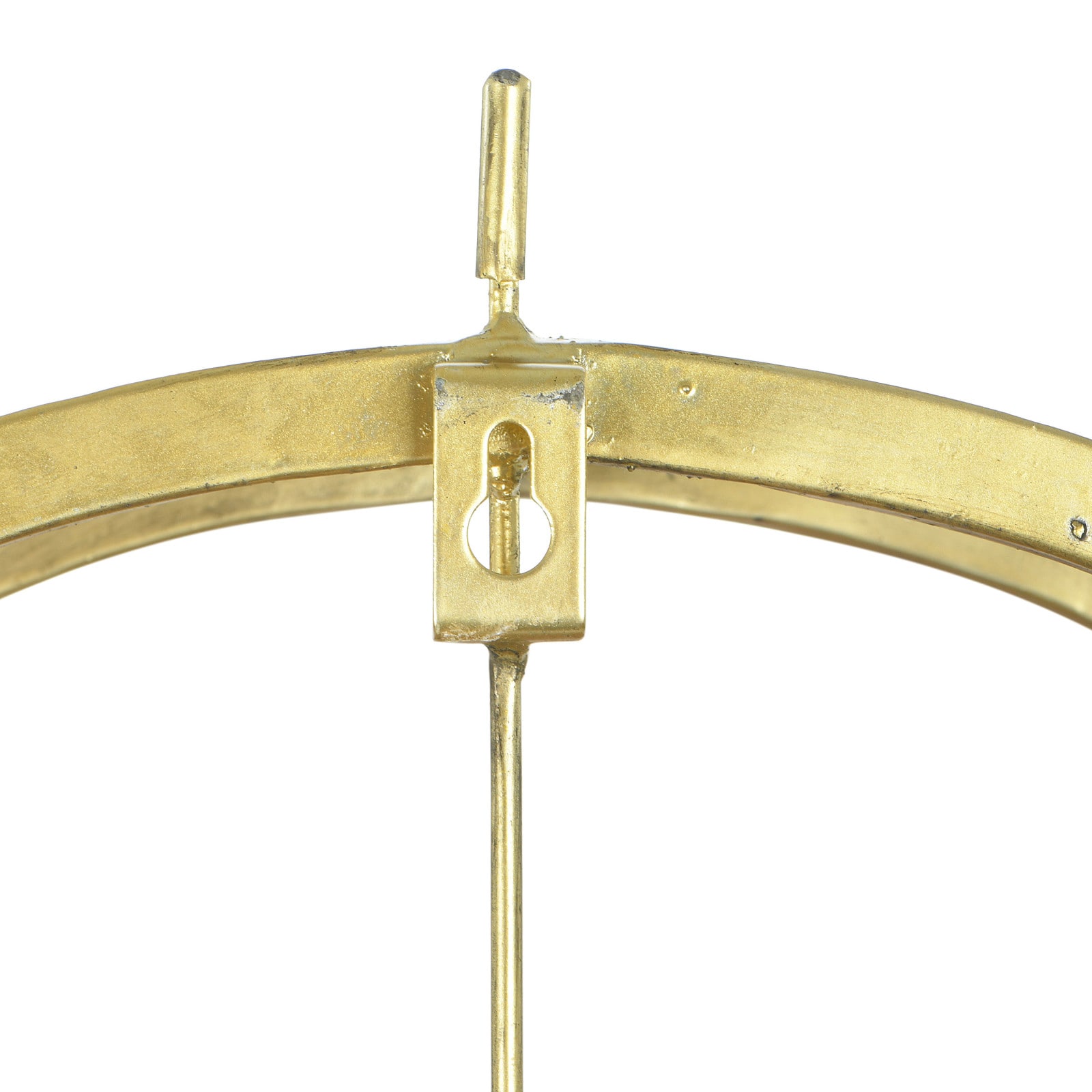 Hello Honey® 2.5ft. Gold Double Frame Round Clock