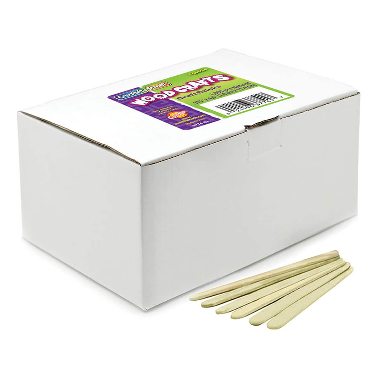 Creativity Street® Natural 1000 Wood Craft Sticks, 3 Packs