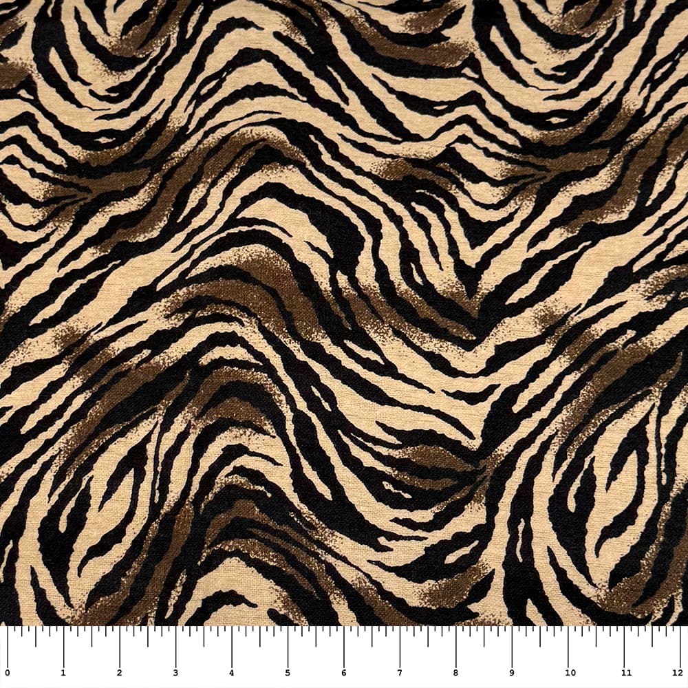 Feldman Tiger Print Cotton Flannel
