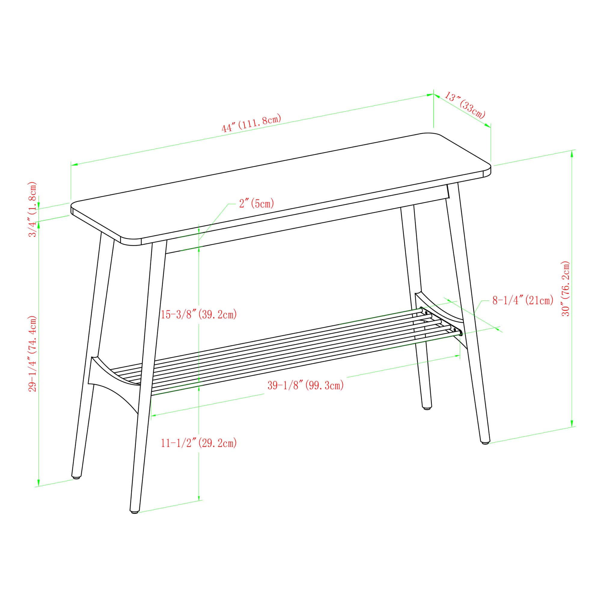 Walker Edison Faux White Marble/Acorn Tapered Leg Entry Table