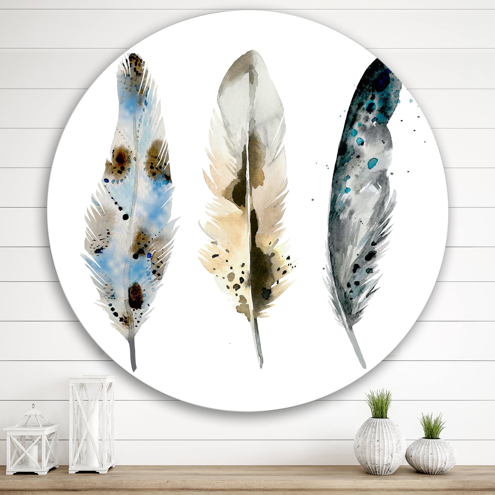 Designart - Colourful Boho Feathers V