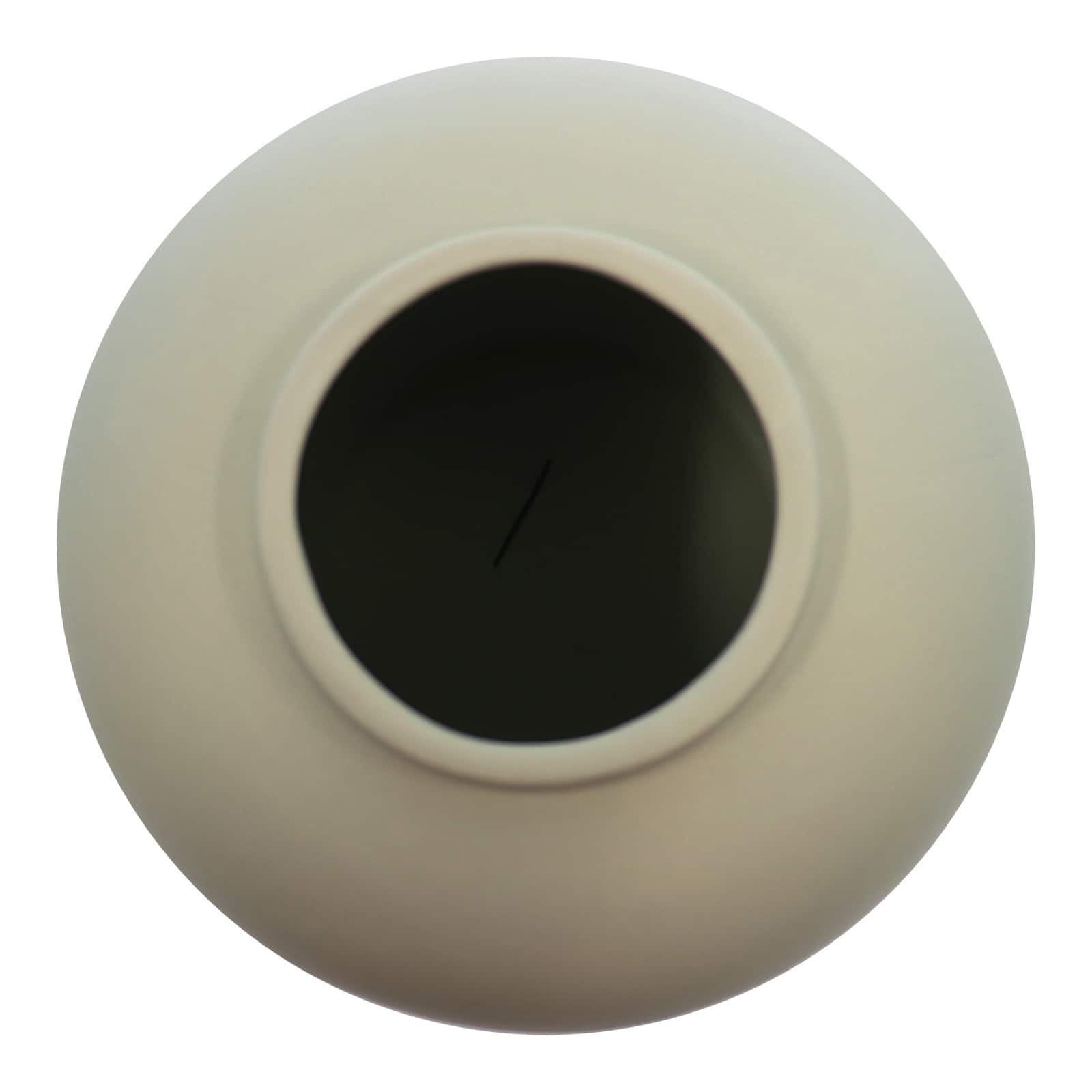 9" Matte White Ceramic Vase Tabletop Décor by Ashland®
