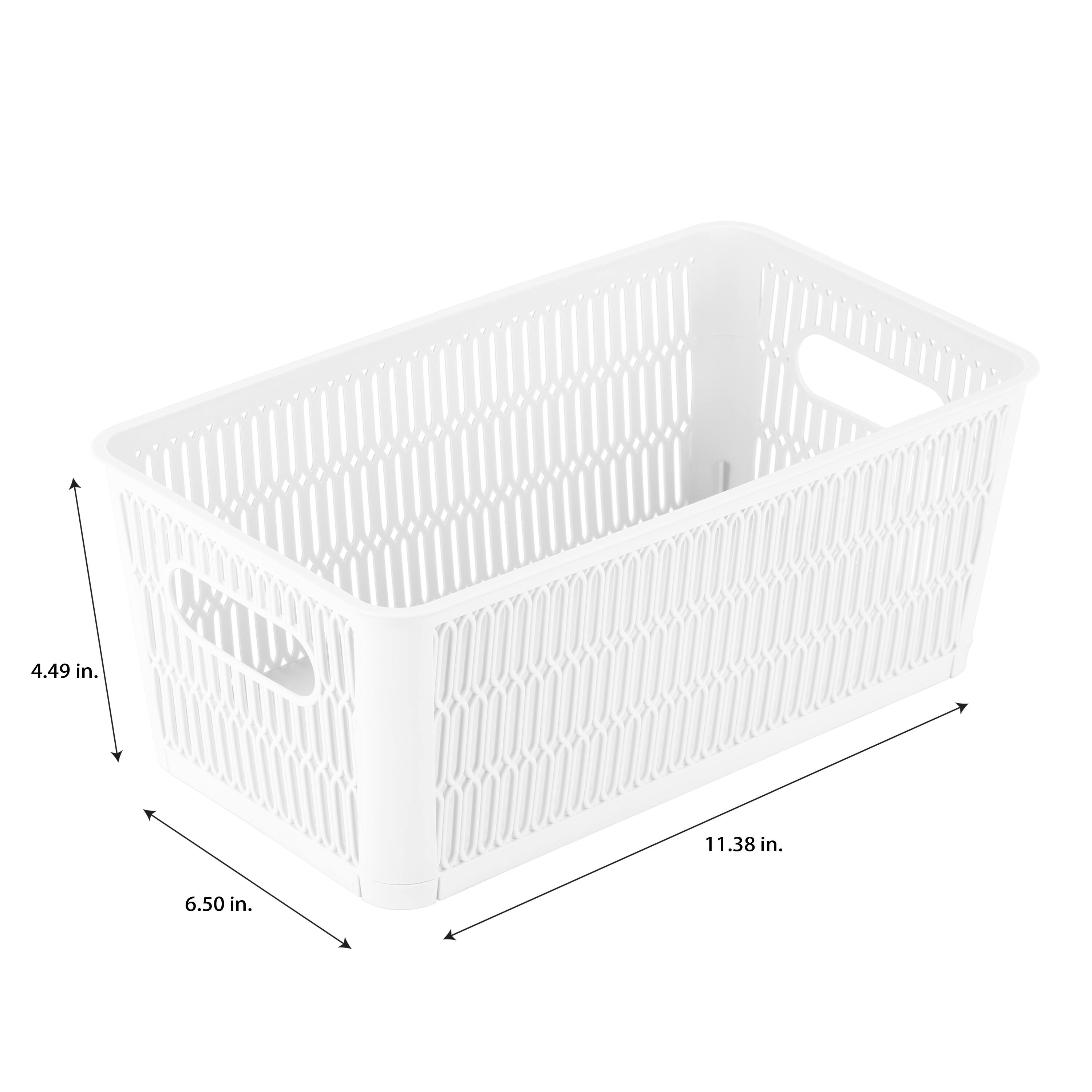 Simplify Slide 2 Stack It Small Storage Tote Baskets, 2ct.