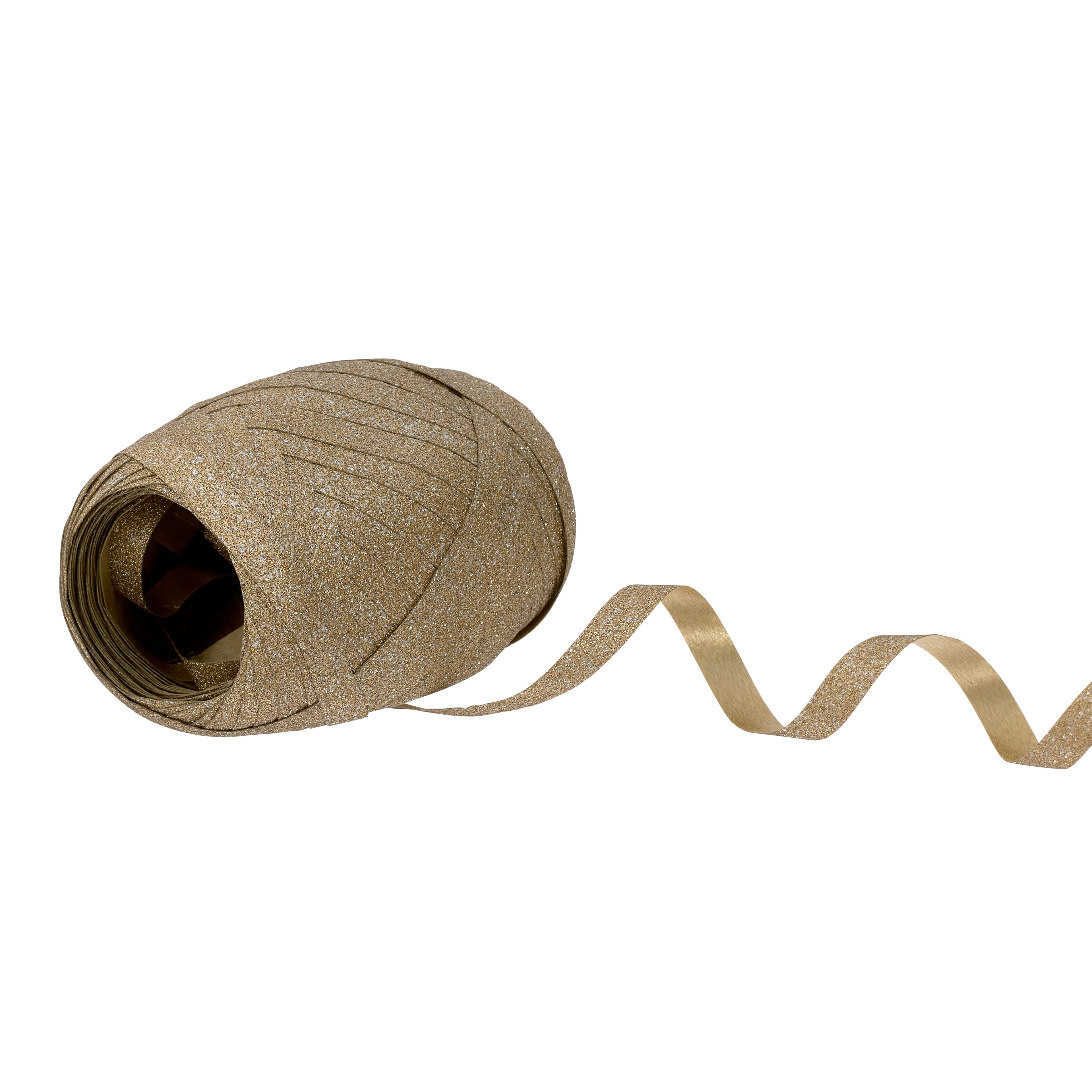 18 Pack: 66ft. Gold Glitter Ribbon Keg by Celebrate It™