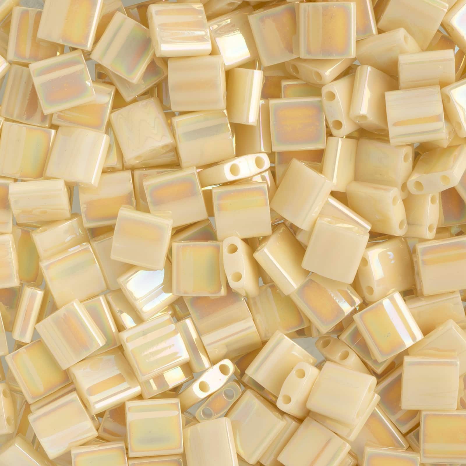 Miyuki® TILA® 5mm Opaque AB Glass Beads Vial