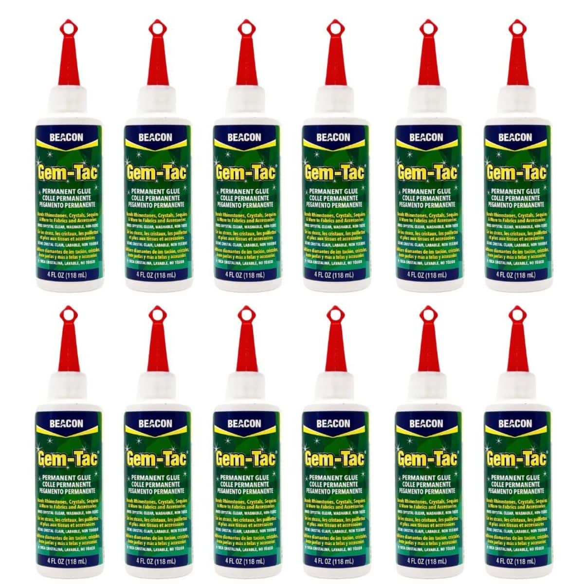 12 Pack: Beacon Gem-Tac™ Permanent Glue