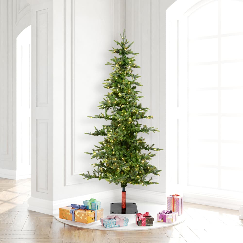 6ft. Pre-Lit Shawnee Fir Artificial Christmas Tree, Warm White LED Dura-Lit Lights