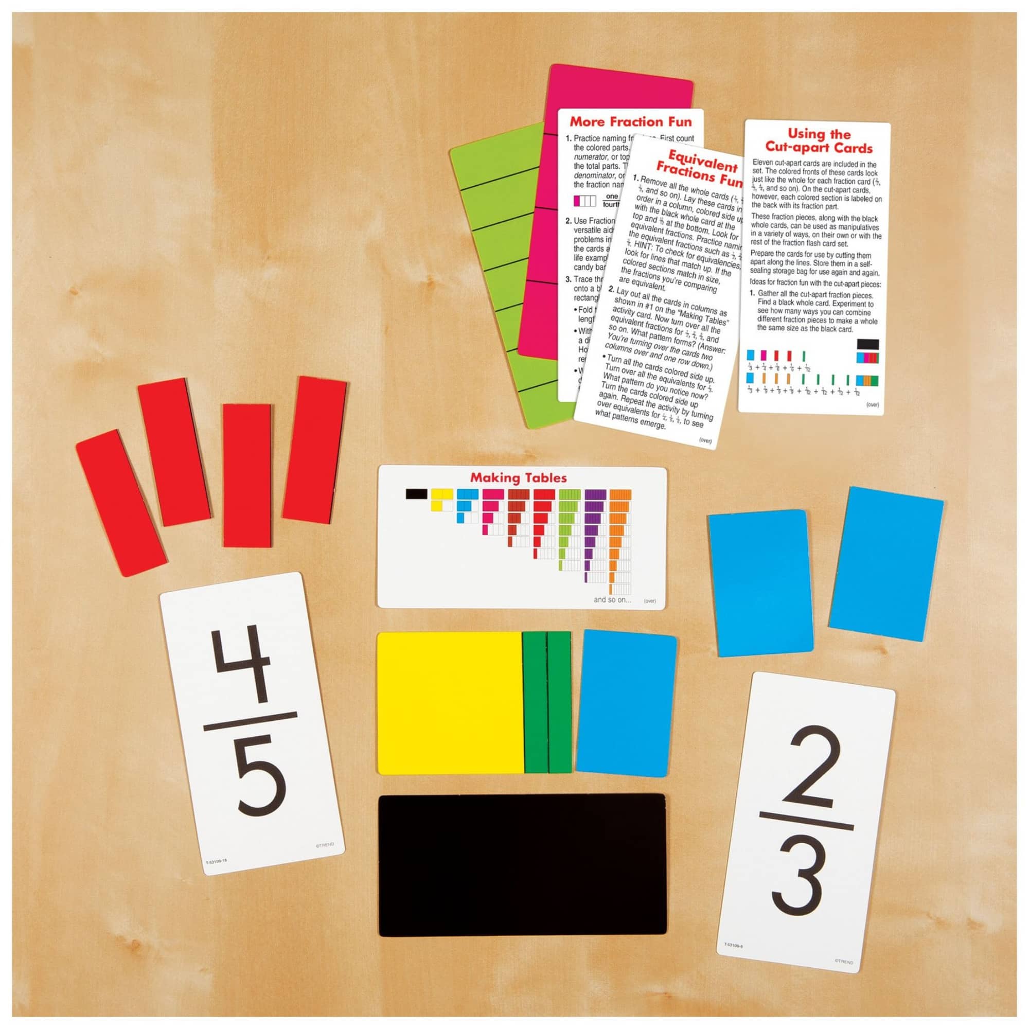 Trend Enterprises® Fraction Fun Skill Drill Flash Cards