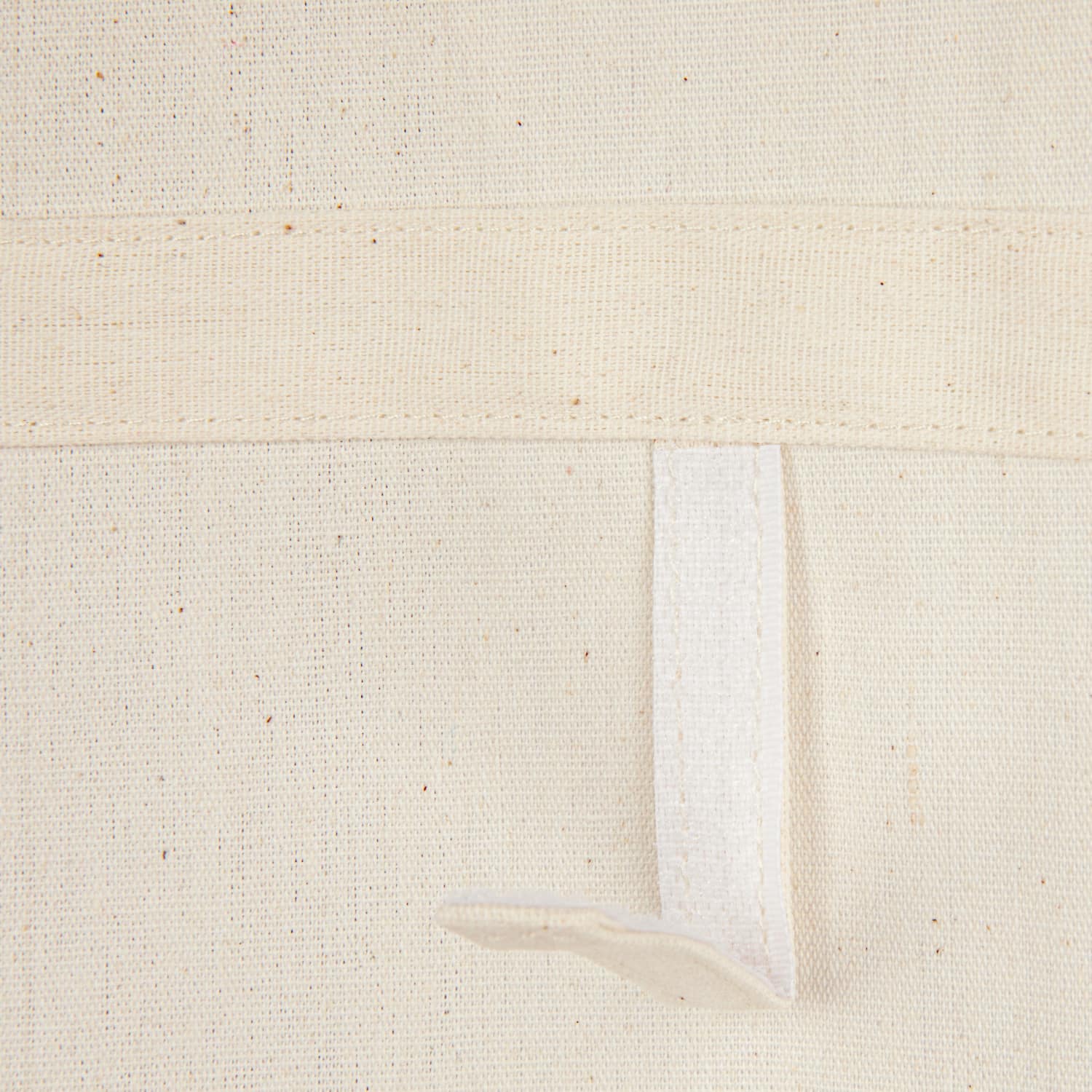 Household Essentials 68" Natural Cotton Over the Door Cap & Hat Organizer
