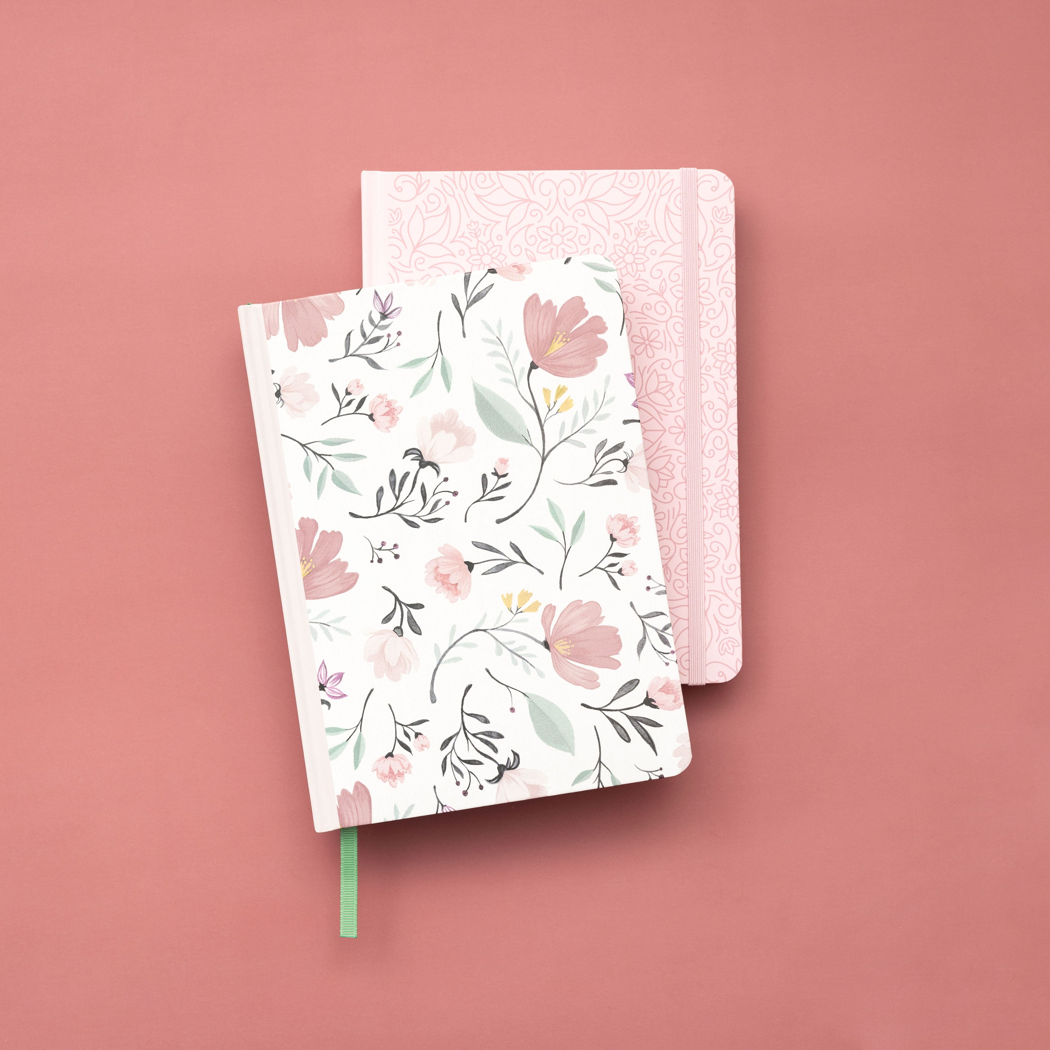 American Crafts™ 6" x 8.25" Pink Floral Dot Grid Perfect Point Bound Planner, 120 Sheets