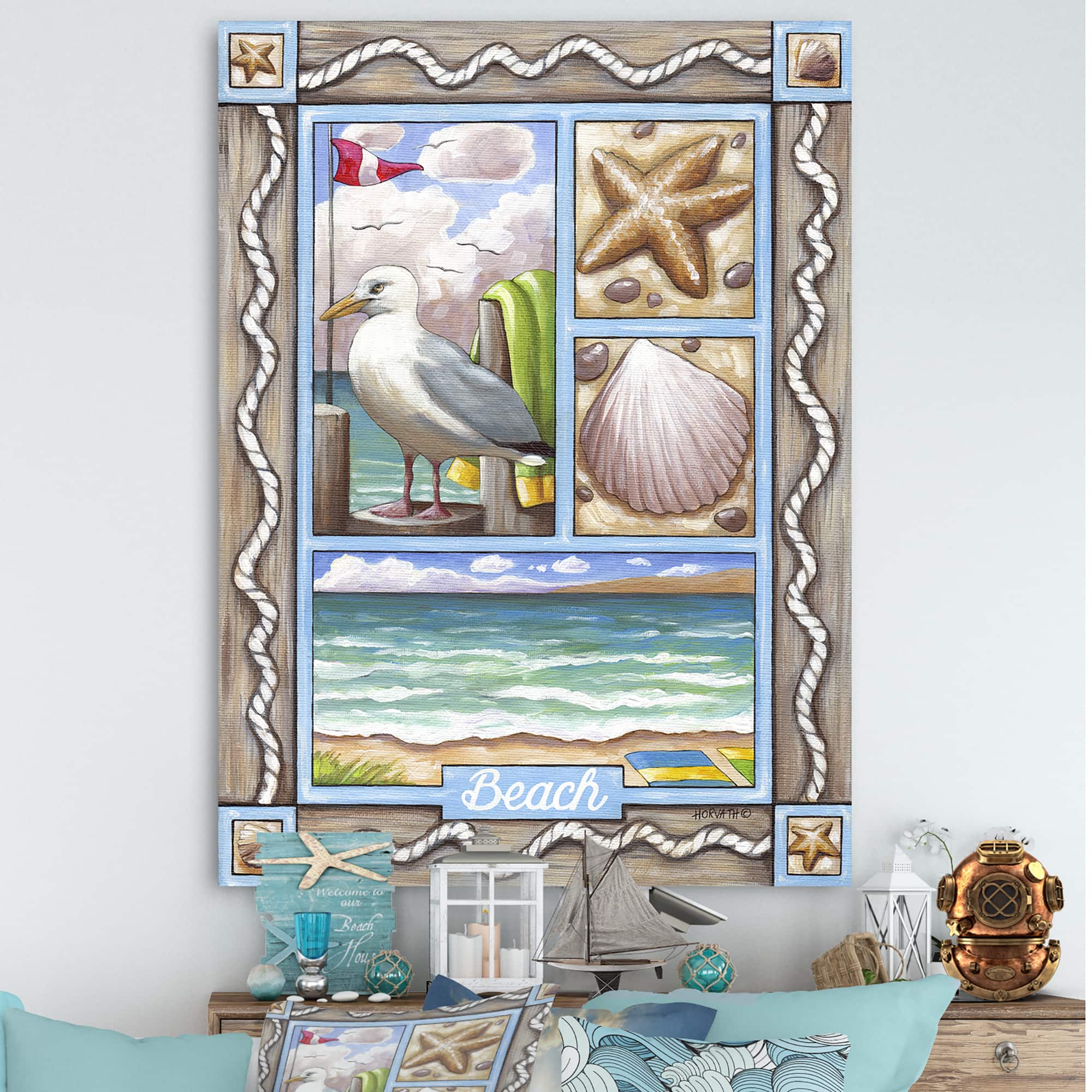 Designart - Beach Seagull