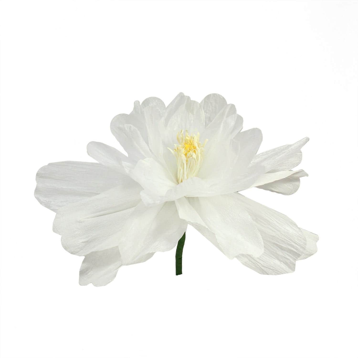 White, Green and Yellow Spring Floral Craft Stem