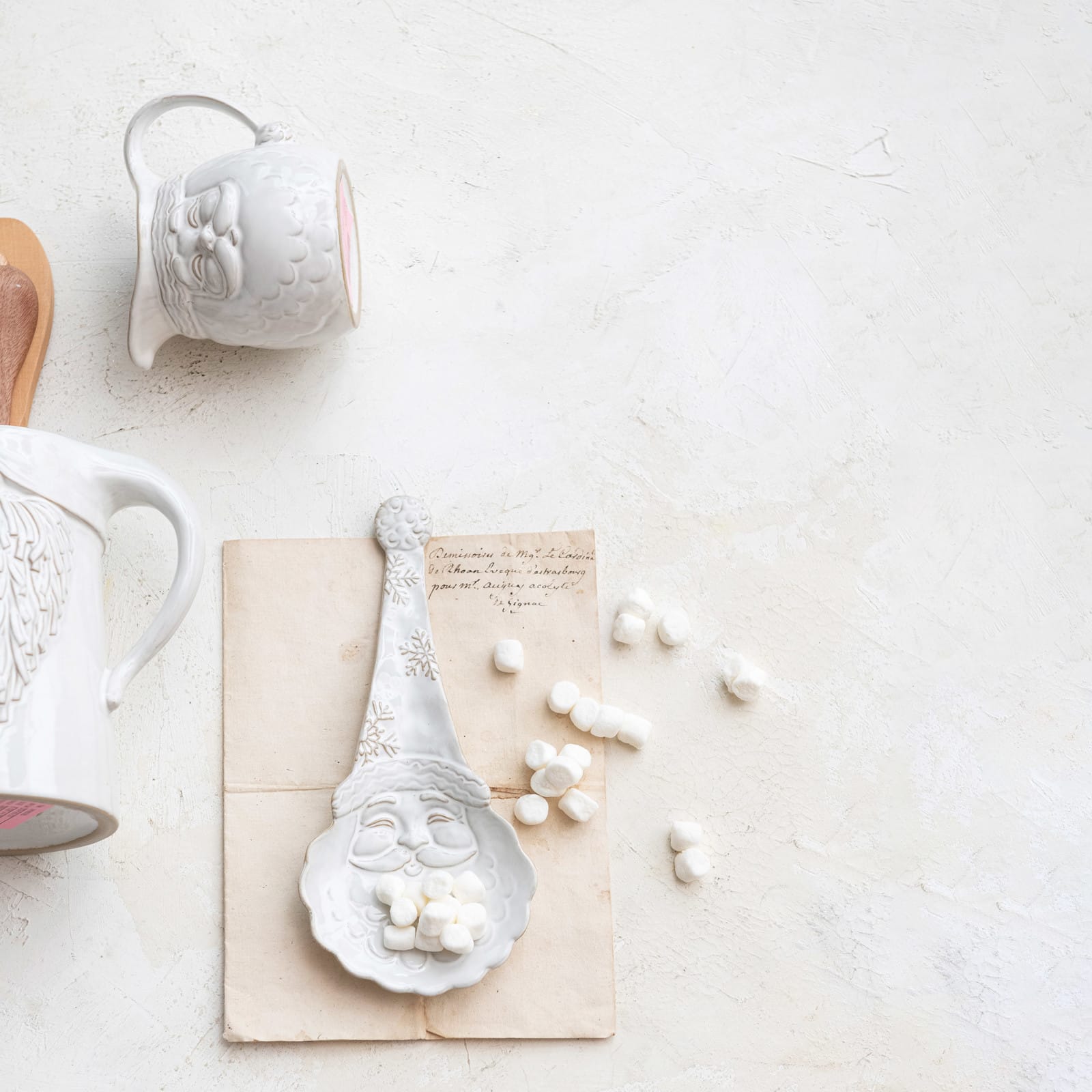 Hello Honey® 9" Stoneware Santa Spoon Rest