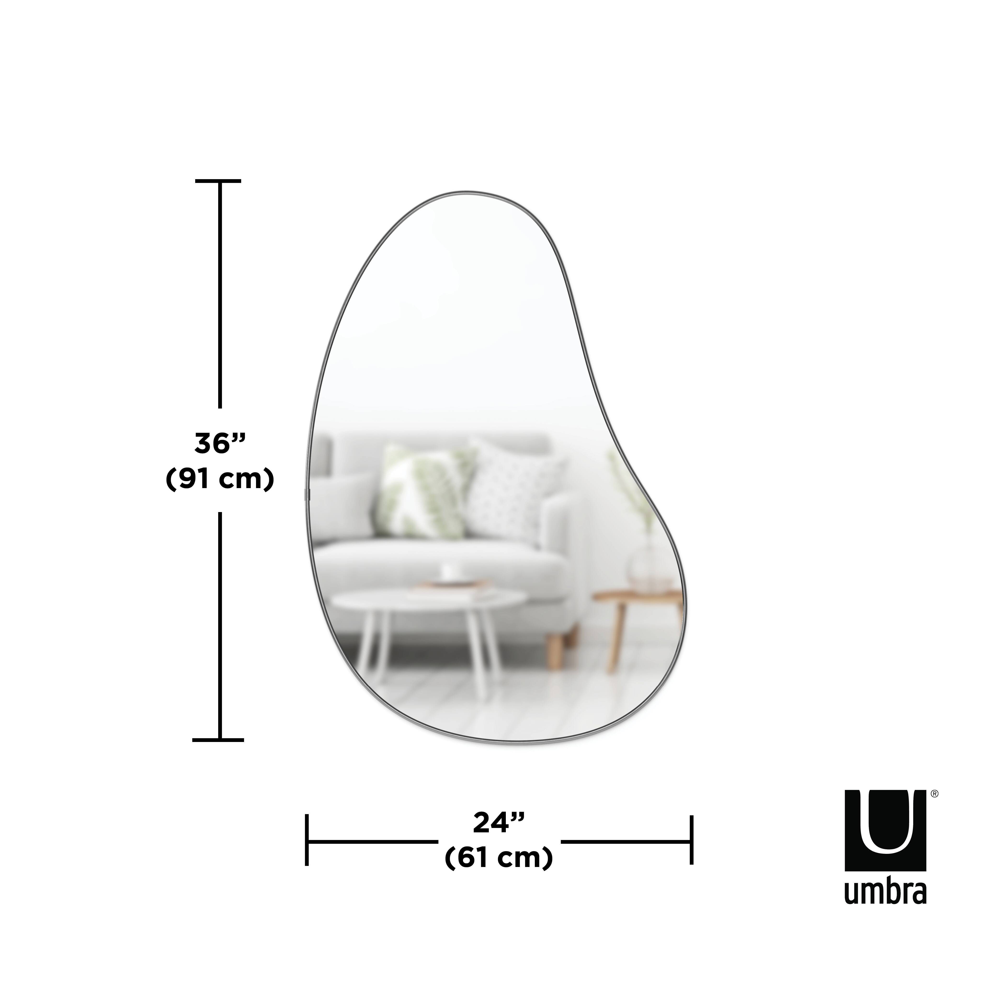 Umbra 36" Titanium Hubba Pebble Mirror