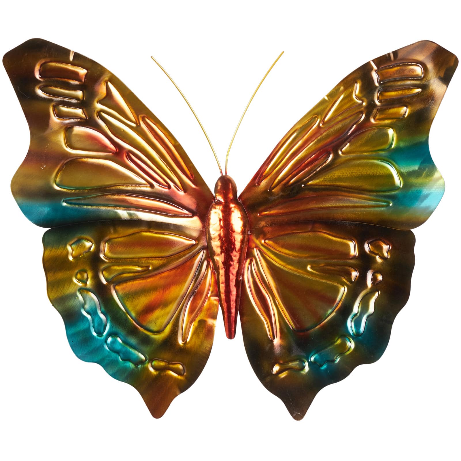 19" x 16.5" Stainless Steel Butterfly Home Wall Décor
