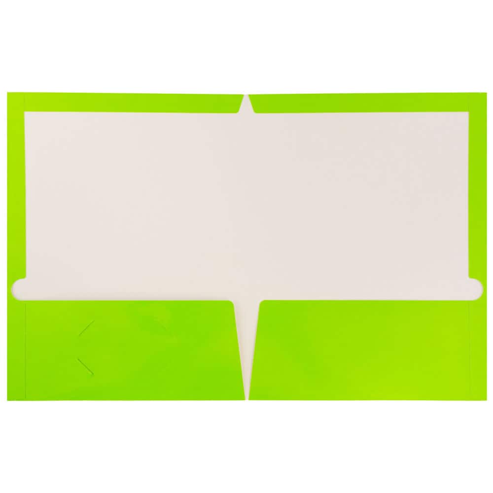 JAM Paper Laminated 2-Pocket Glossy Folders, 6ct.