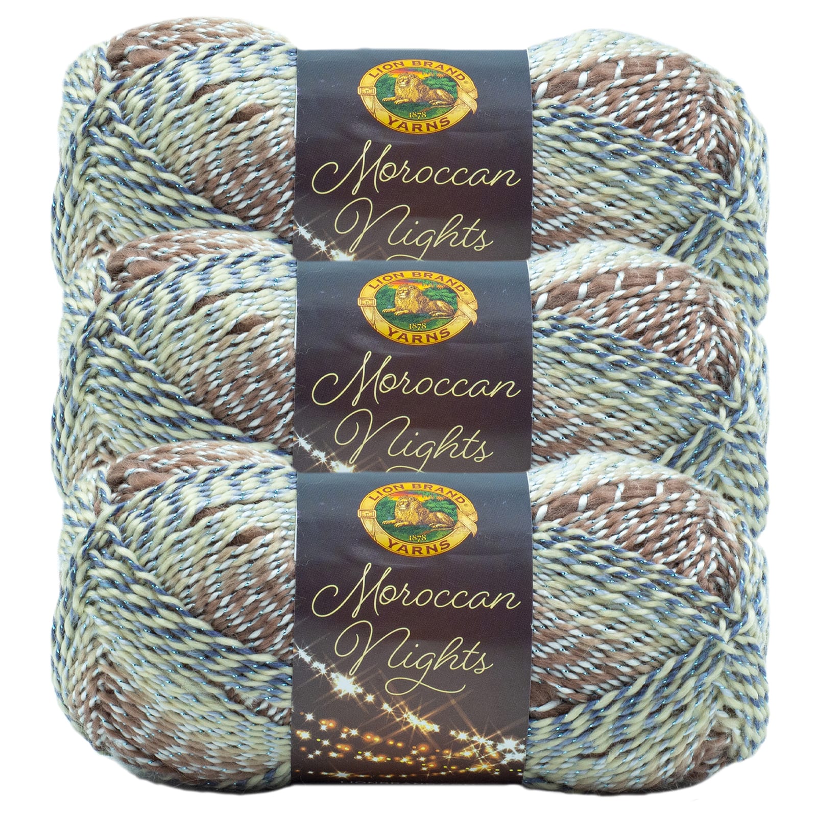 3 Pack Lion Brand® Moroccan Nights Yarn