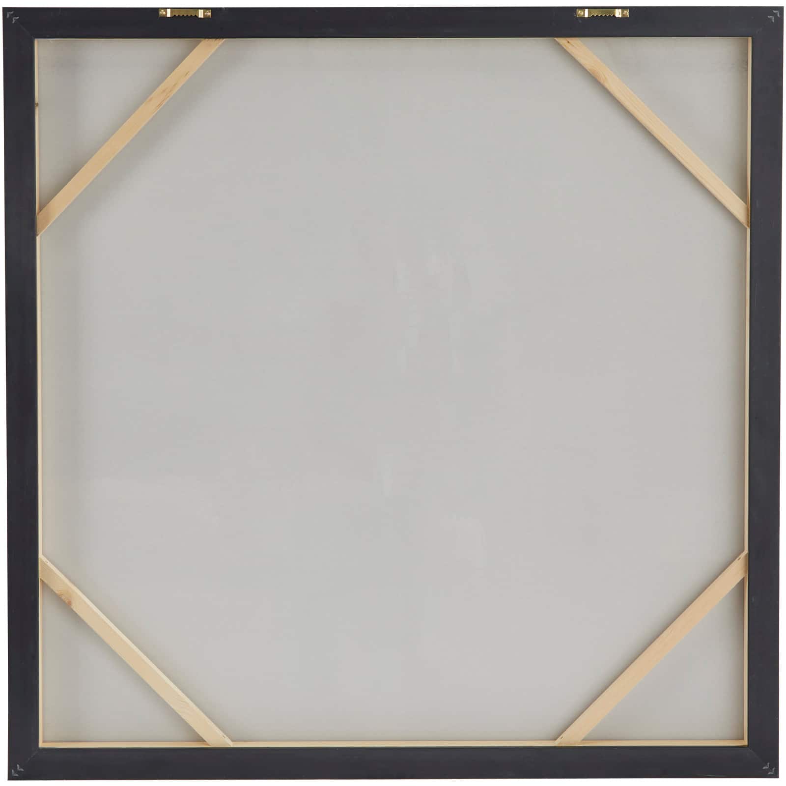 Blue Wood Contemporary Framed Wall Art 40" x 39" x 2"