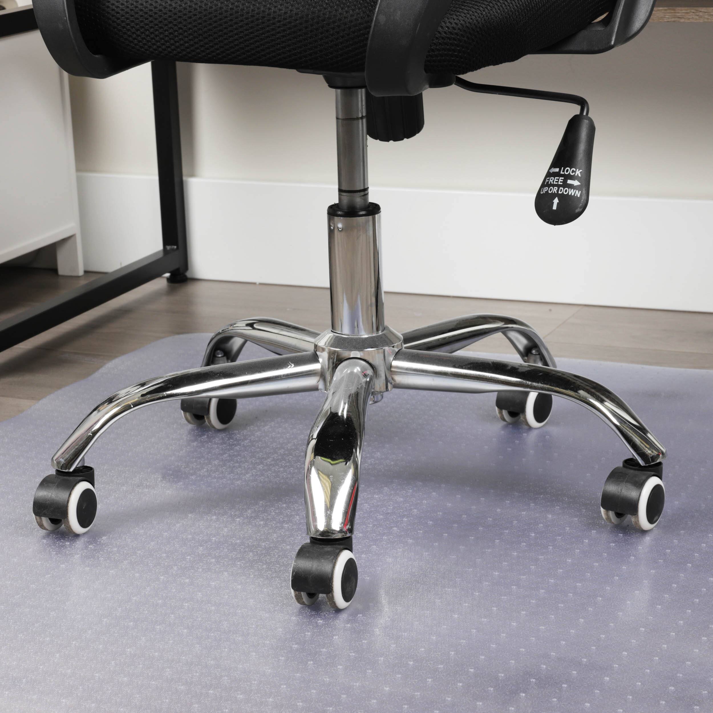 Mind Reader 47.5" Clear Rolling Chair Carpet Protection Mat