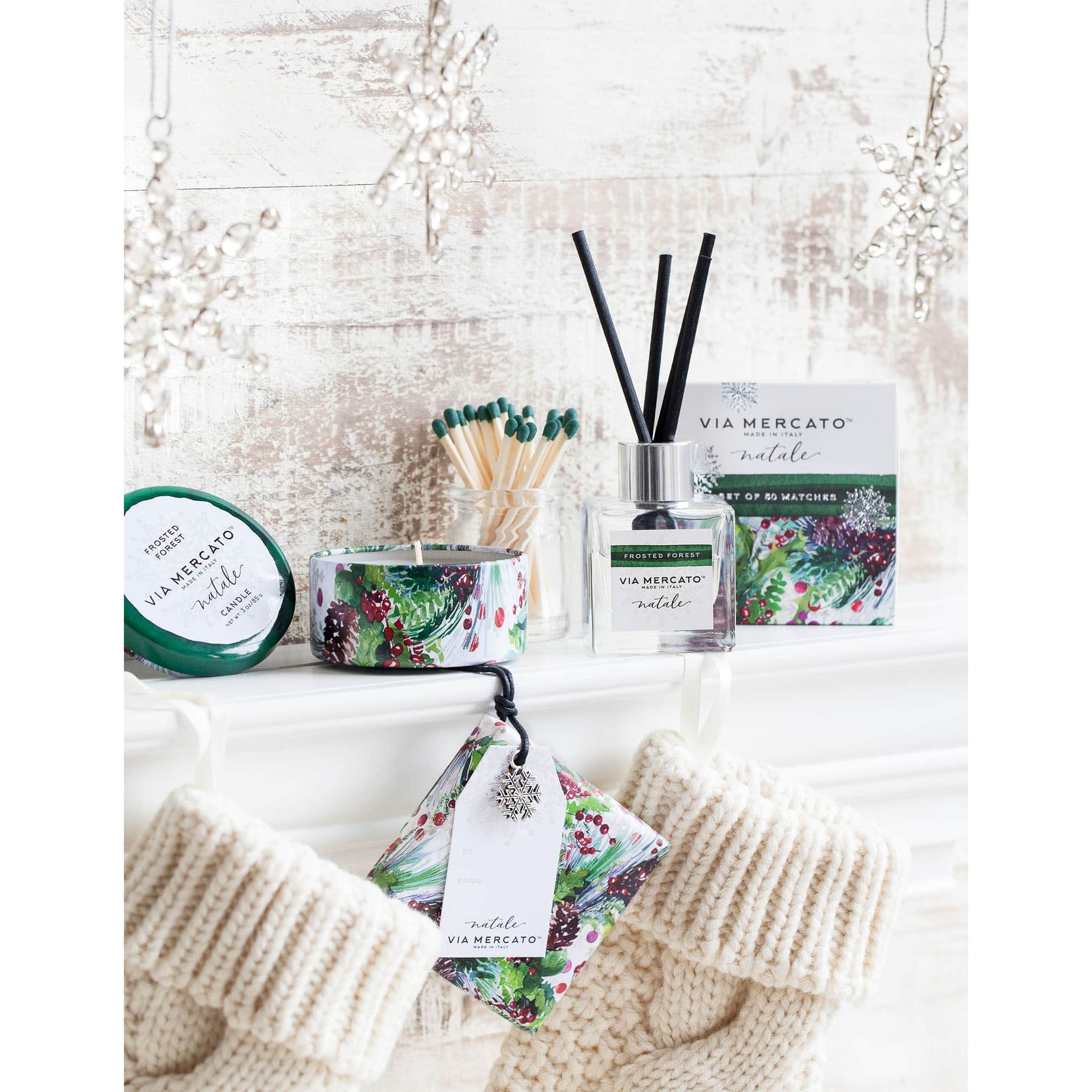 European Frosted Forest Snow Petite Reed Diffuser