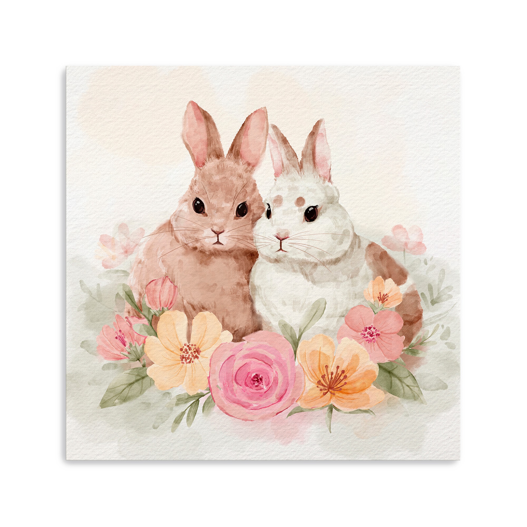 Lumaprints Couple bunny Canvas Giclée Art