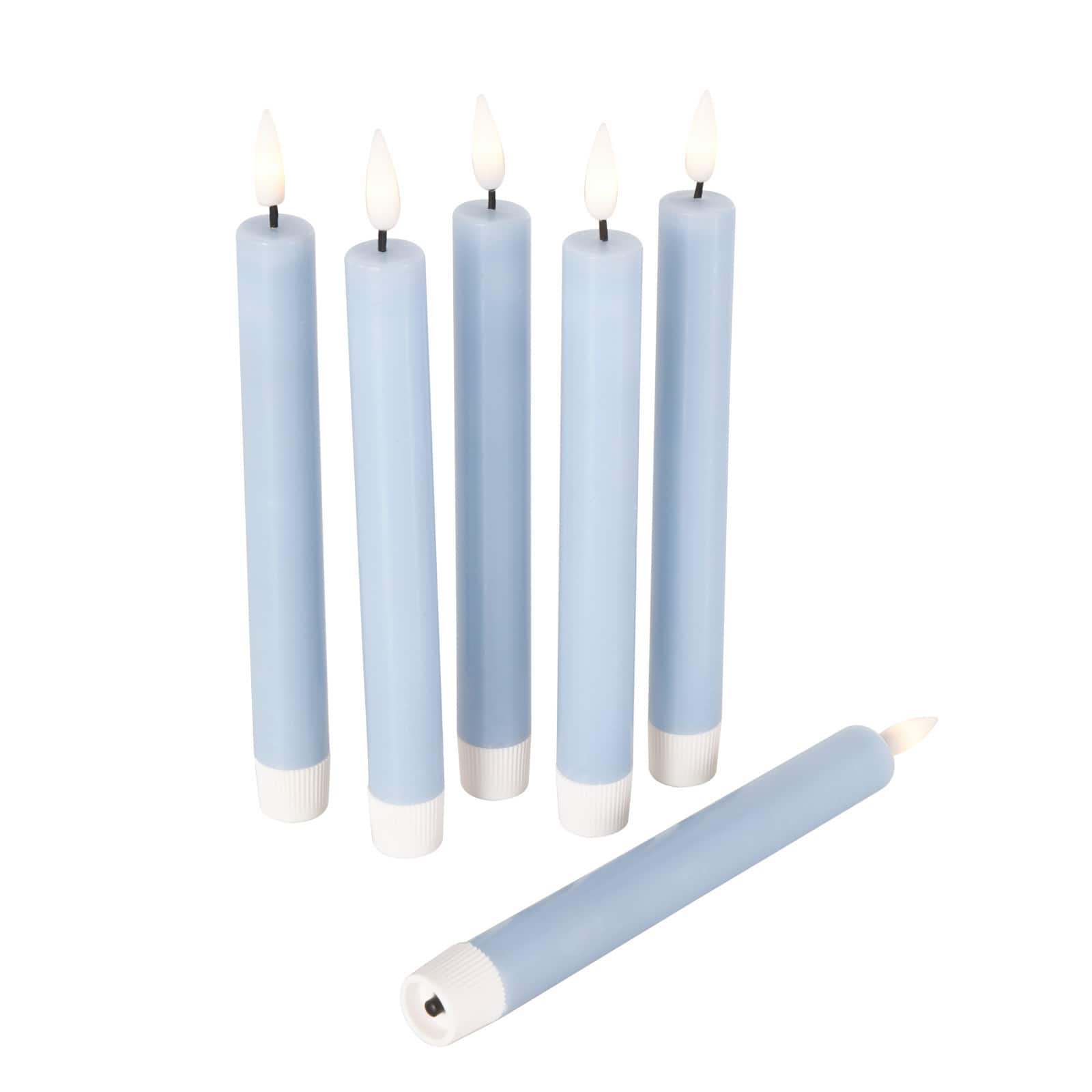 8" Flameless Wax Candles with Remote Control, 6ct.