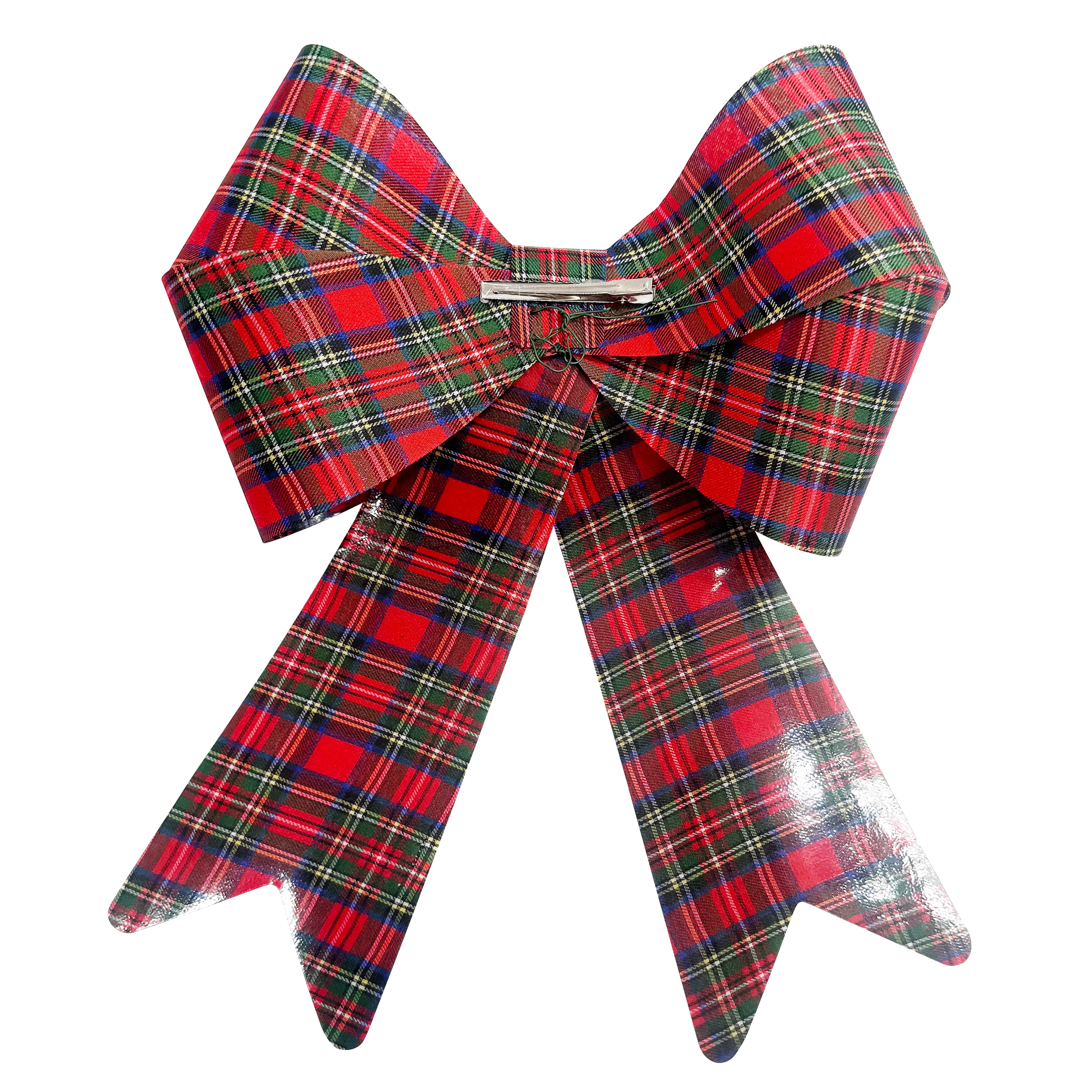 17&#x22; Red Tartan Tree Bow by Celebrate It&#xAE;