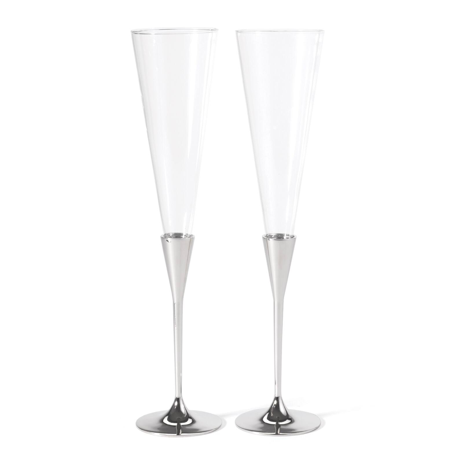 Hortense B. Hewitt Co. Silver Flared Flutes